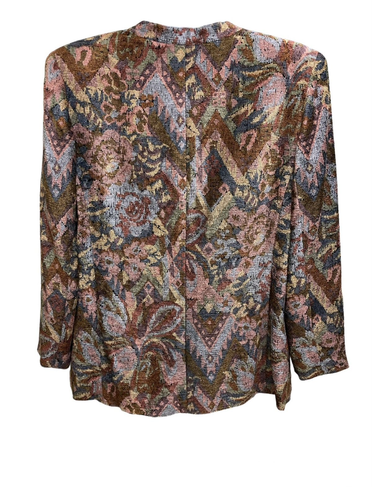 Designer × Japanese Brand × Vintage Vintage Bellesafeena Floral Carpet Blazer/Jacket Size S / US 4 / IT 40 - 2 Thumbnail