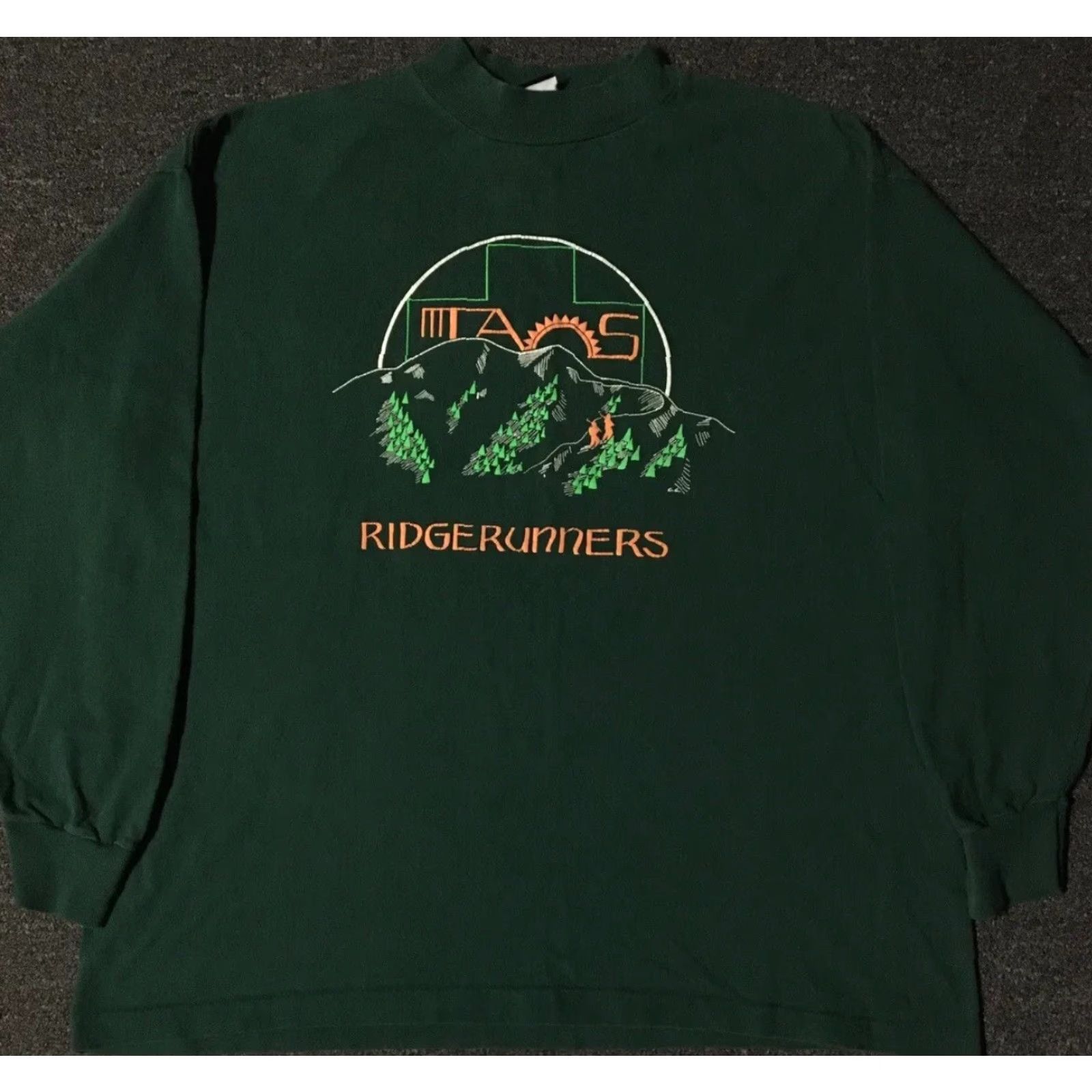 Vintage Vtg 90s Ridge Runners Ski Mock Neck Shirt XL Green Men T-Shirt Vintage 80s 90s Grunge Vaporwave Beach Ocean Punk Rock Size US XL / EU 56 / 4 - 2 Thumbnail