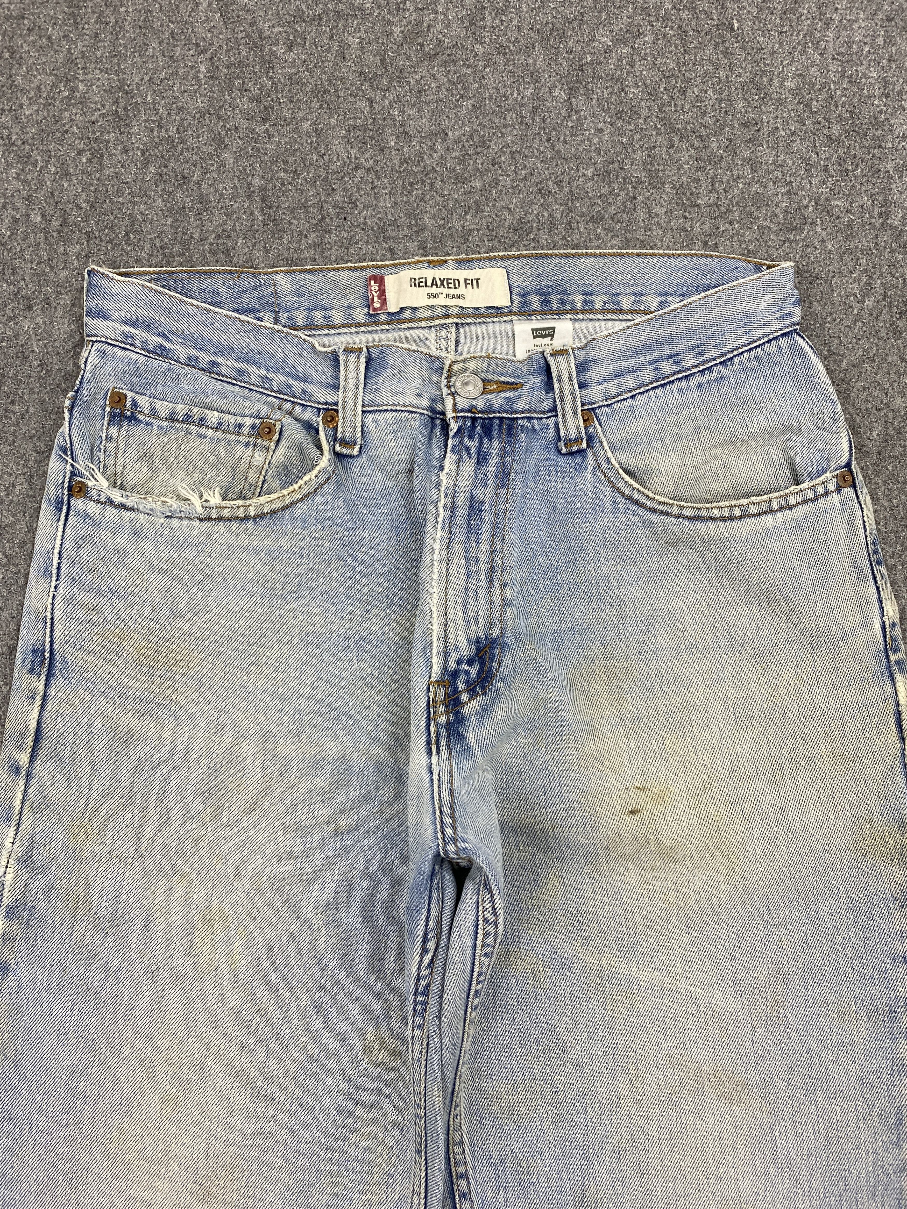 Levi's × Vintage Light Washed Vintage Levi's 550 Denim Jeans Size US 32 / EU 48 - 2 Thumbnail