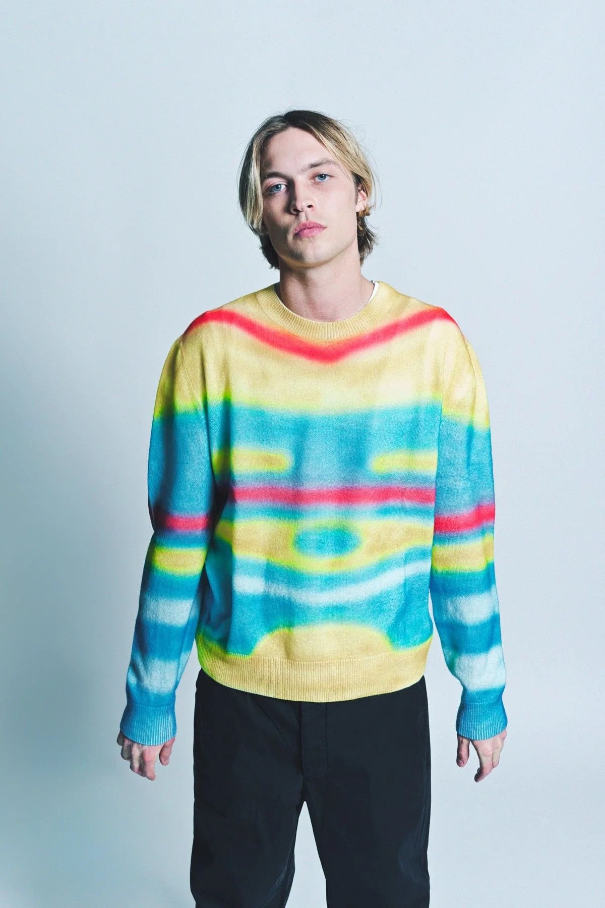 The Elder Statesman $2295 The Elder Statesman Graffiti Crewneck Sweater Size US L / EU 52-54 / 3 - 2 Thumbnail
