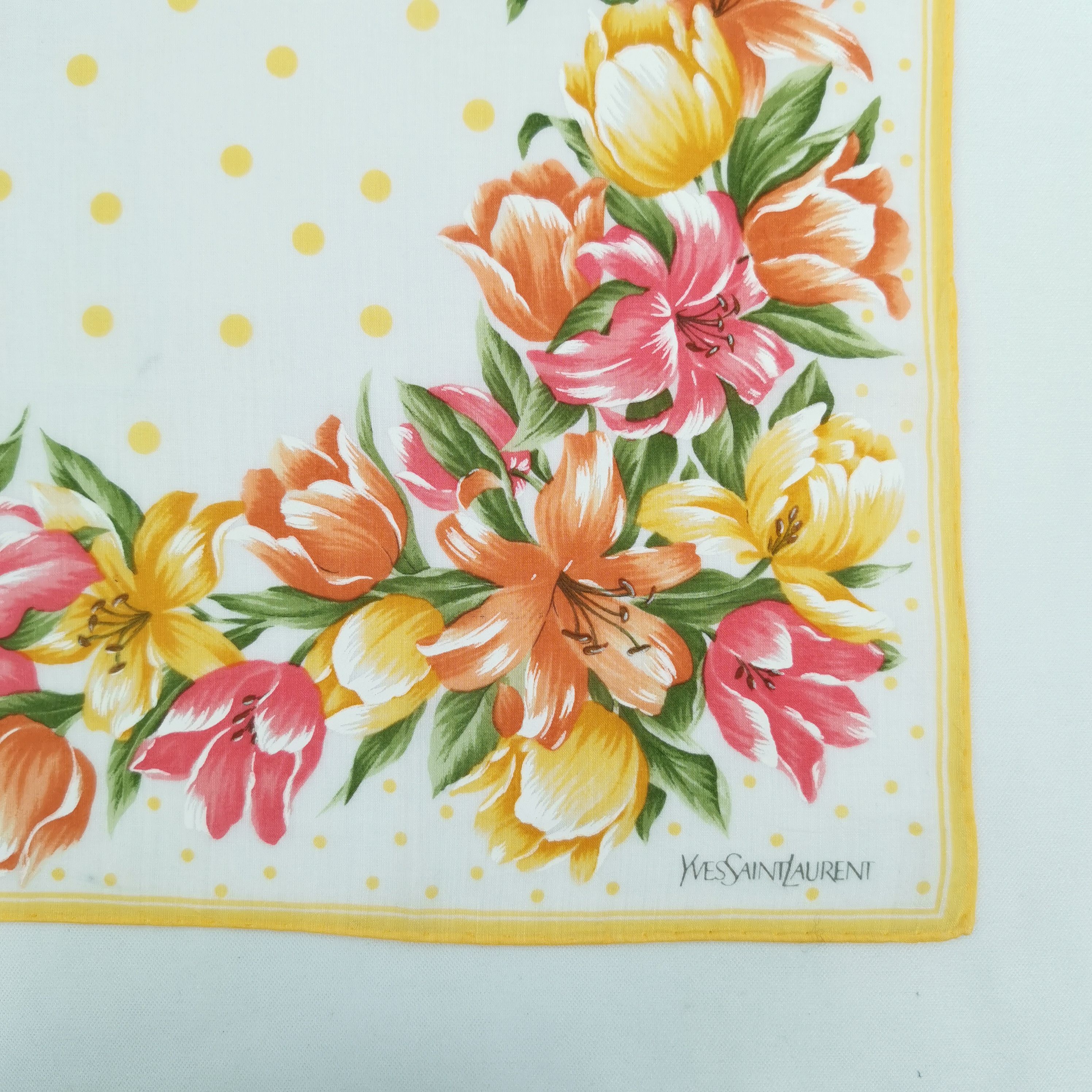 Vintage Vintage Yves Saint Laurent Handkerchief Pocketsquare Bandana Size ONE SIZE - 3 Thumbnail