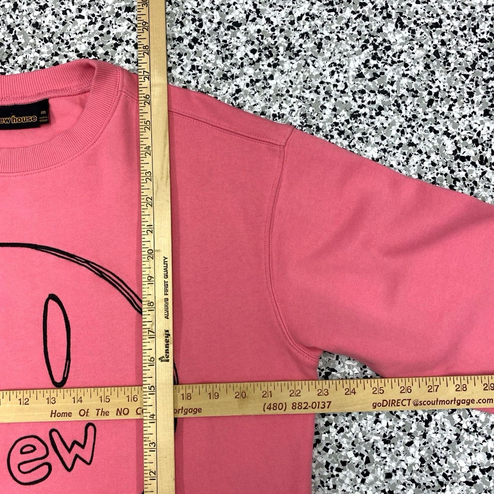 Drew House Drew House Sweatshirt Crew Neck Men M Pink Hot Pink Sketch Mascot Mascot Size US M / EU 48-50 / 2 - 4 Thumbnail