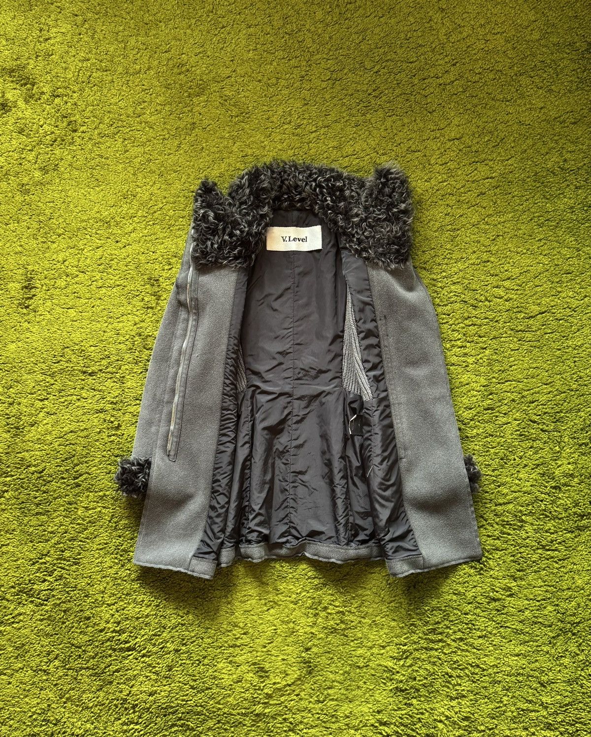 Hysteric Glamour V.Level avant Garde shearling collar wool coat jacket Size M / US 6-8 / IT 42-44 - 3 Thumbnail