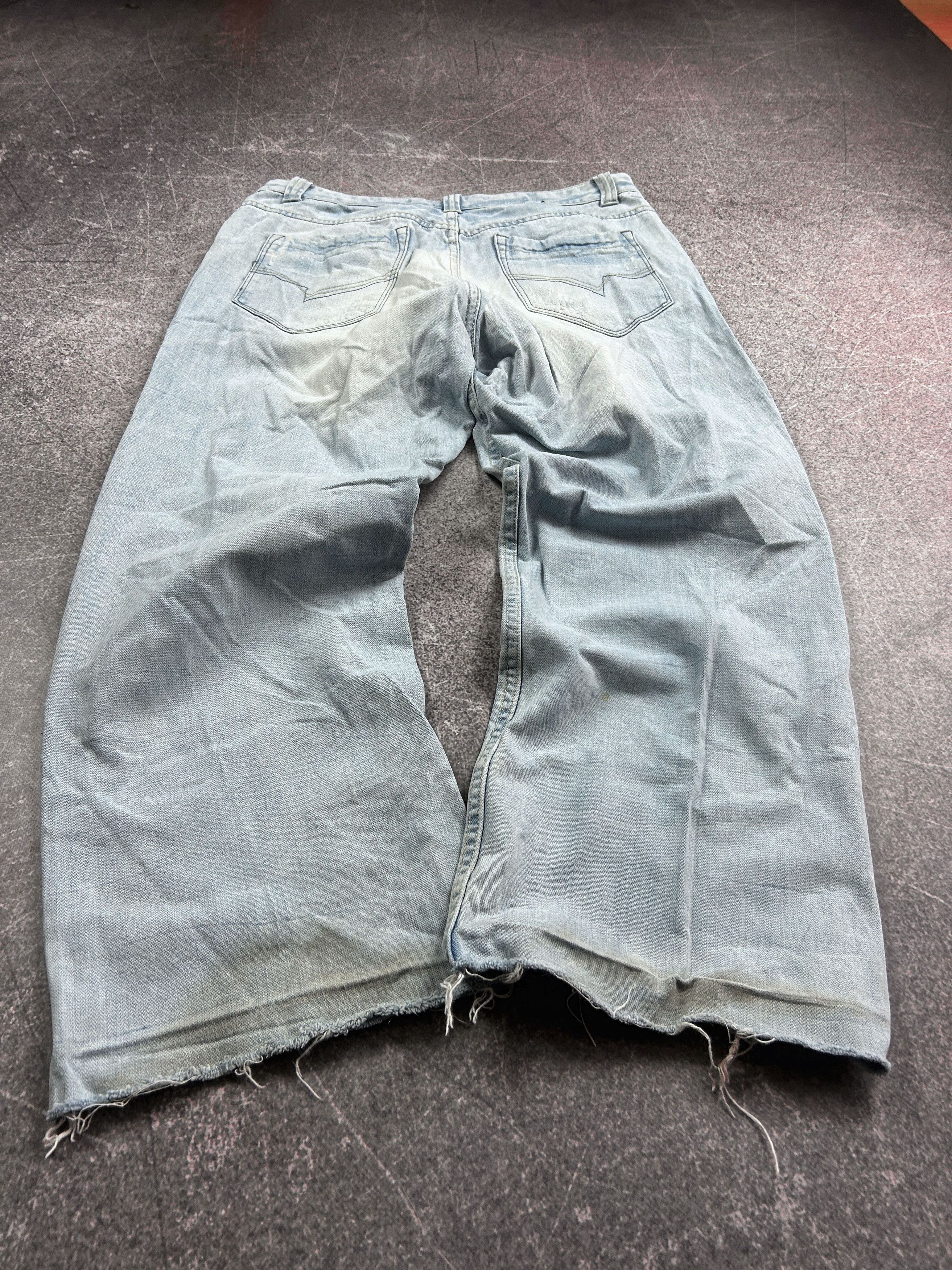 Other vtg Distressed Jeans Balenciaga Rick Owens Style 90s Size US 32 / EU 48 - 2 Thumbnail
