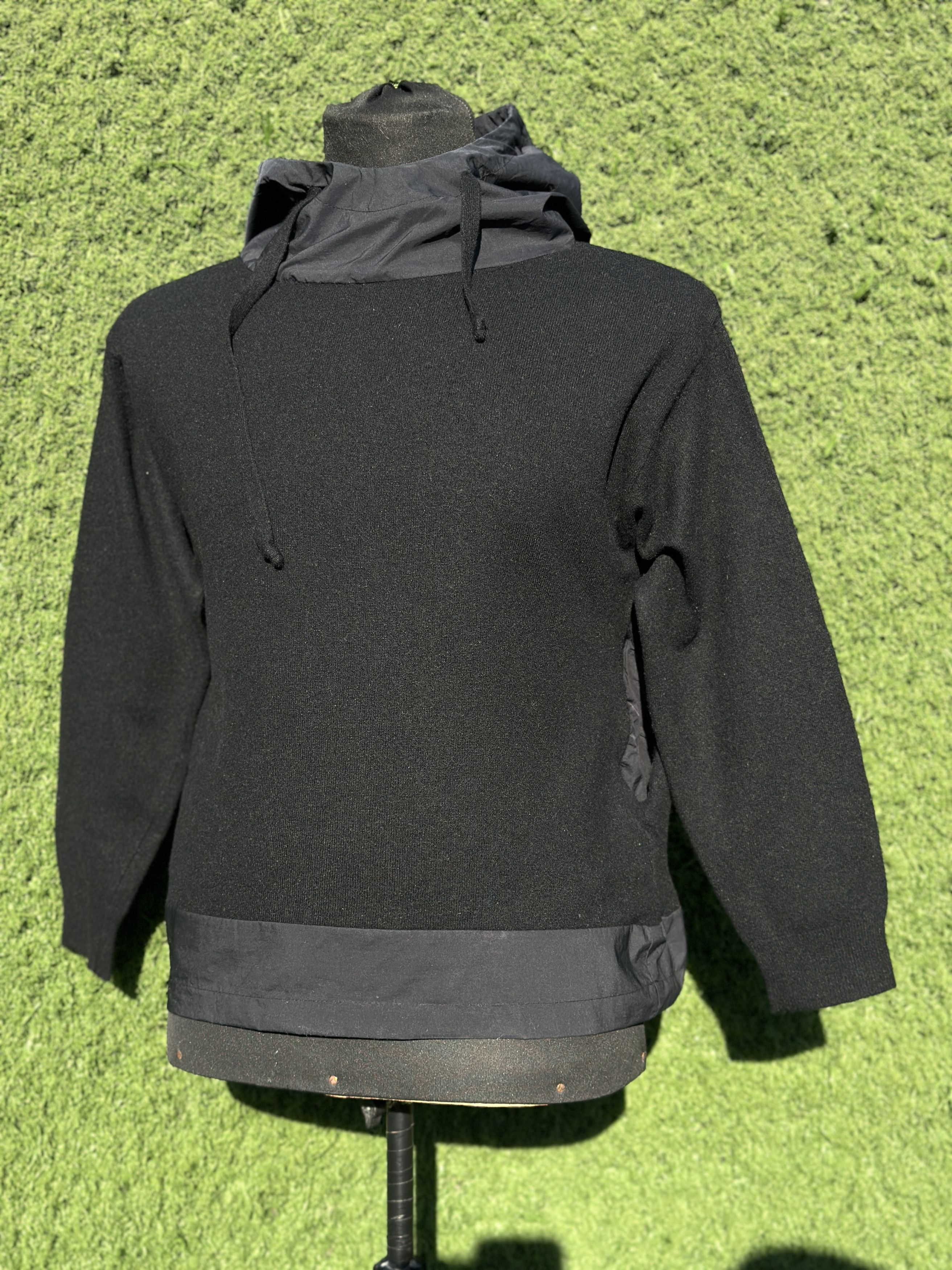 Prada Prada Milano Wool Hybrid Hooded Pullover Sweater Sz IT48 M Size US M / EU 48-50 / 2 - 7 Thumbnail