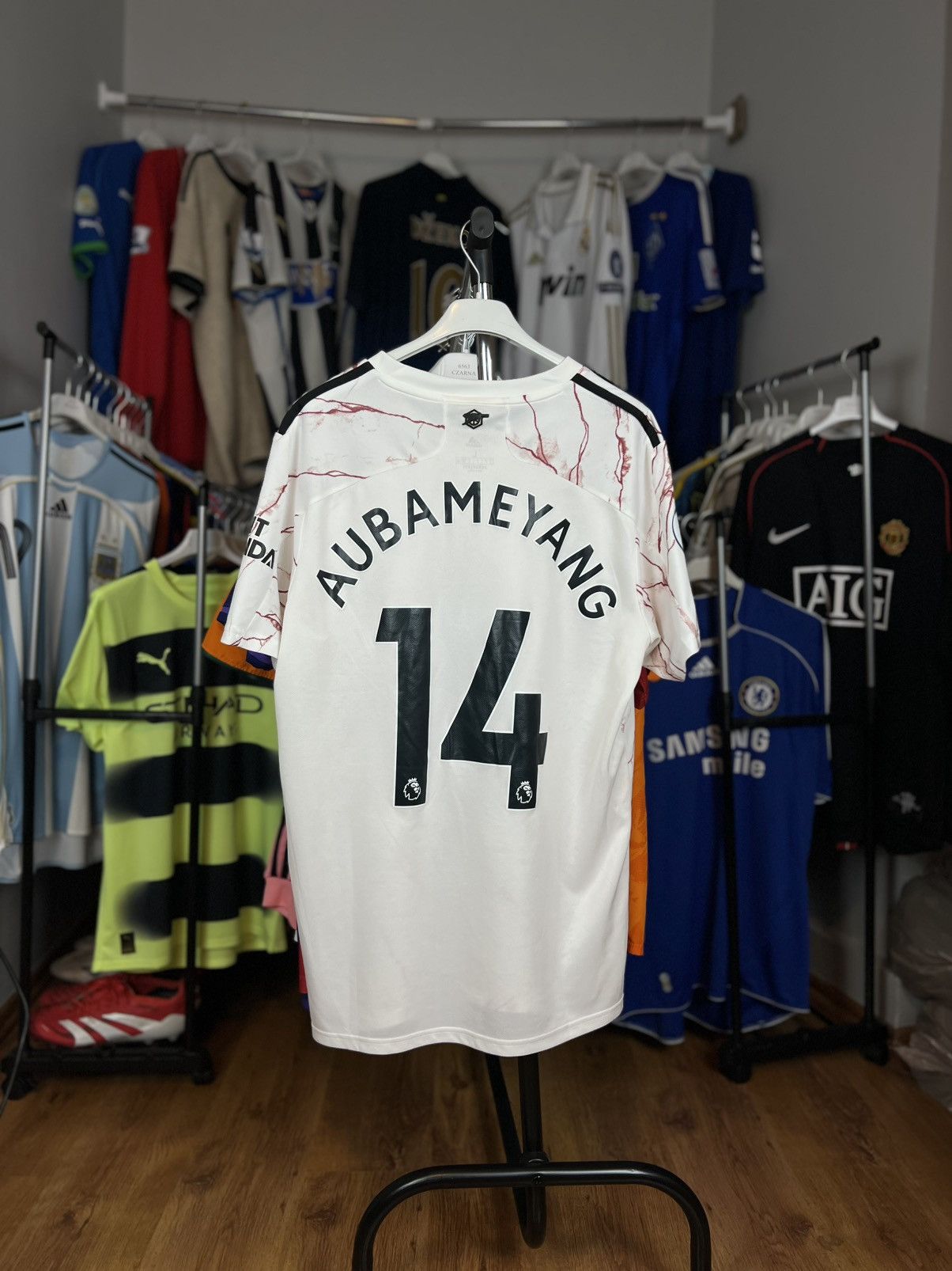 Adidas Soccer Jersey Adidas Arsenal 2020/21 Aubameyang #14 Size US L / EU 52-54 / 3 - 1 Thumbnail