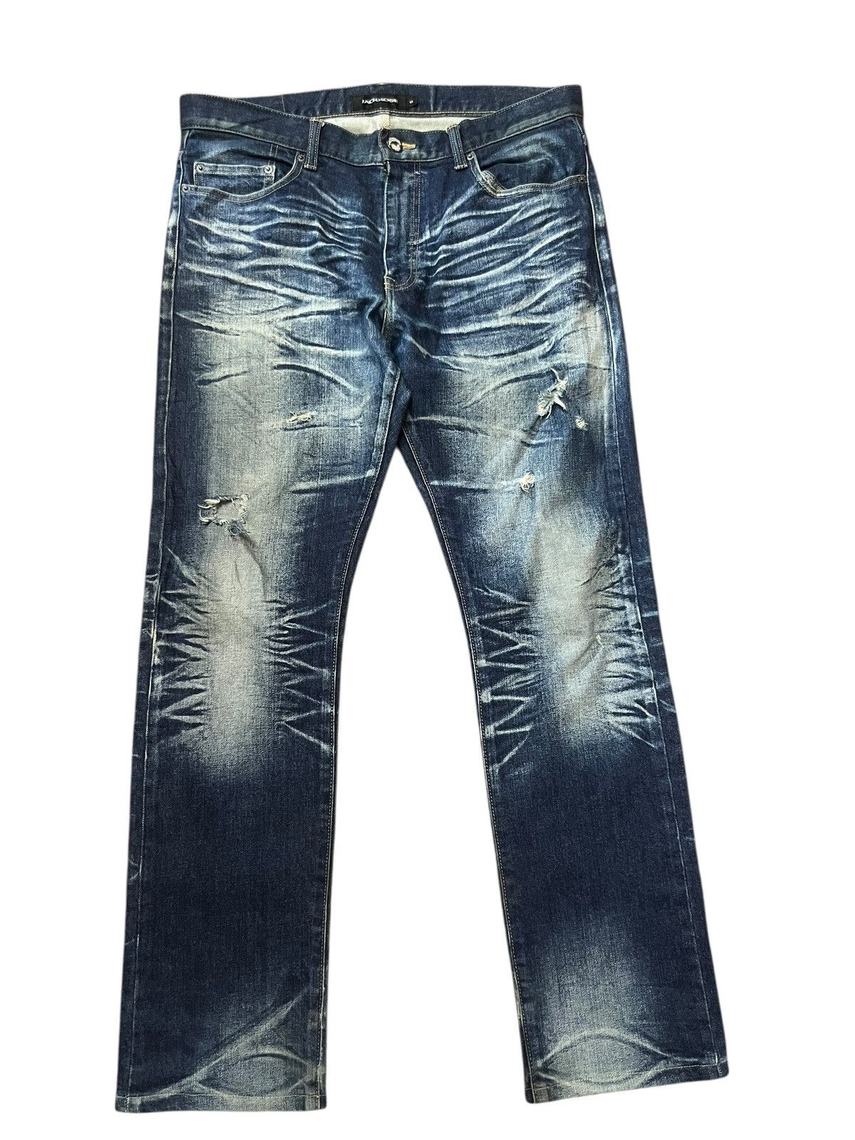 JACKROSE Crazy Rare Jackrose Distressed Denim Pants Size US 35 - 1 Thumbnail