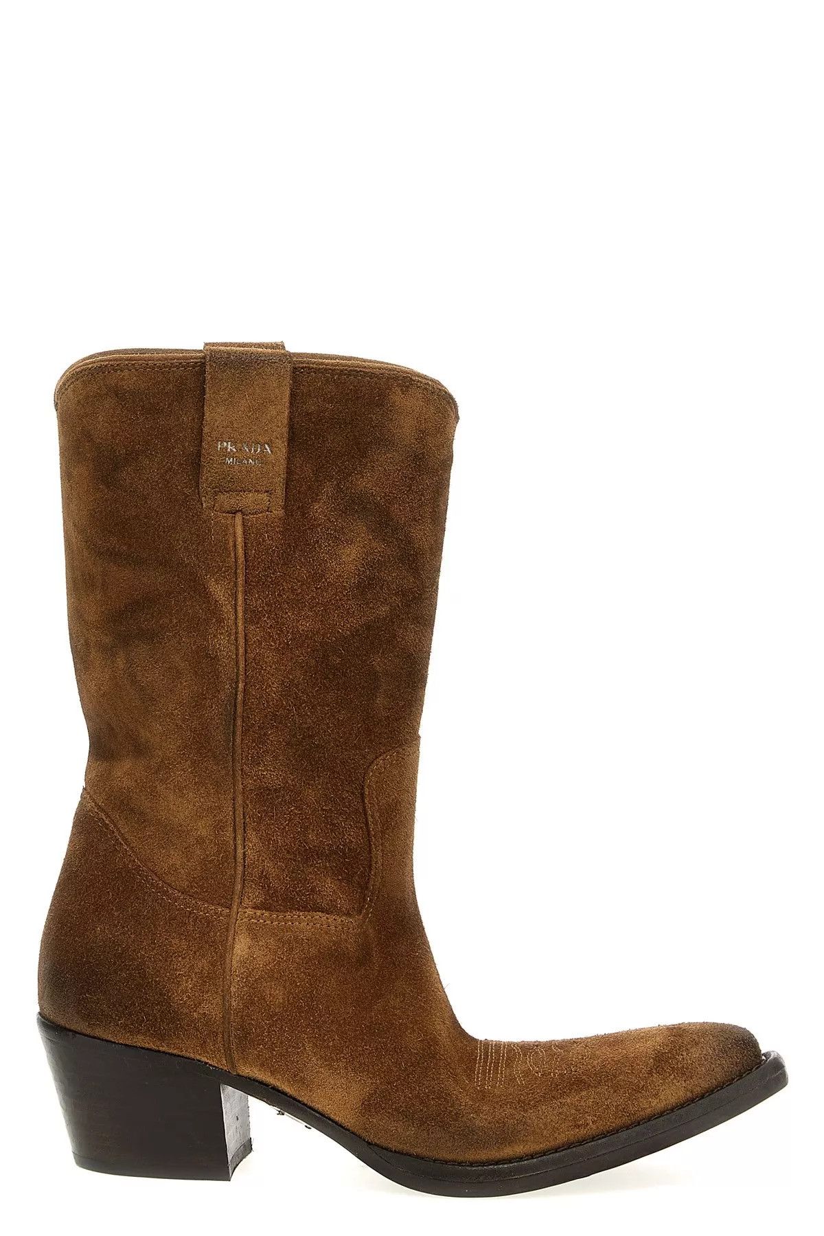 ショートブーツ・ブーティ PRADA Texan suede boots Prada Texan suede boots | Grailed