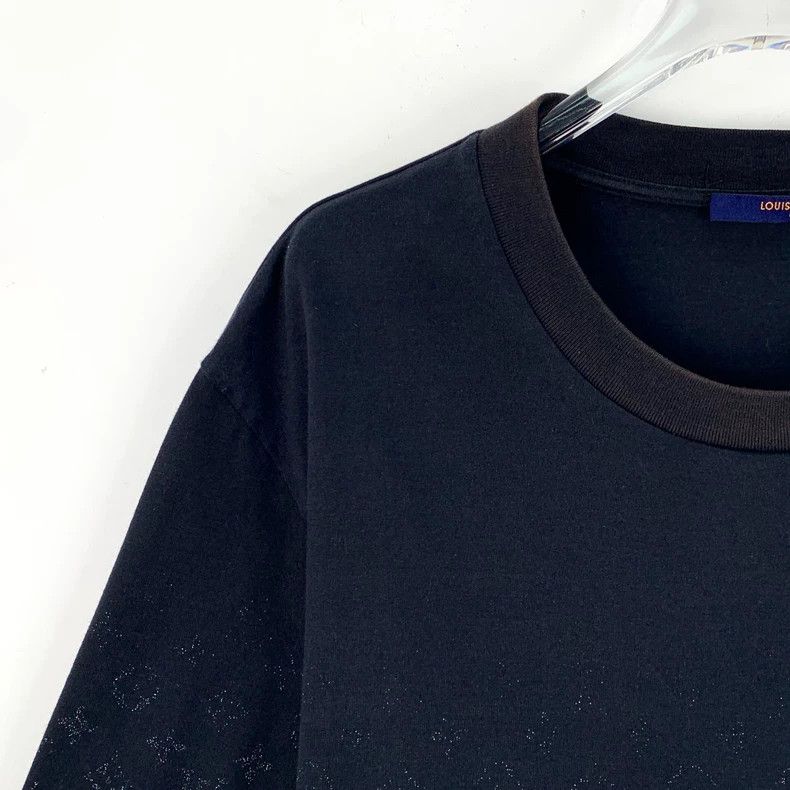 Louis Vuitton Louis Vuitton 22 black logo gradient printed cotton crew n Size US XXL / EU 58 / 5 - 3 Thumbnail