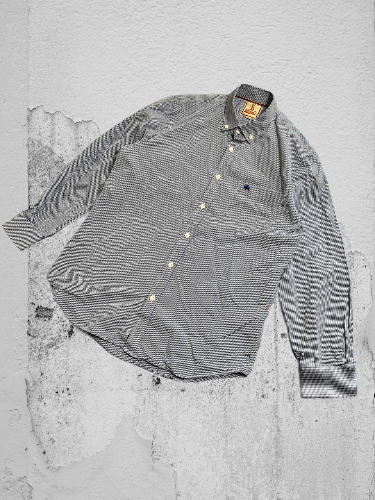 Japanese Brand y2k avangard printed shirt slim Size US S / EU 44-46 / 1 - 1 Thumbnail