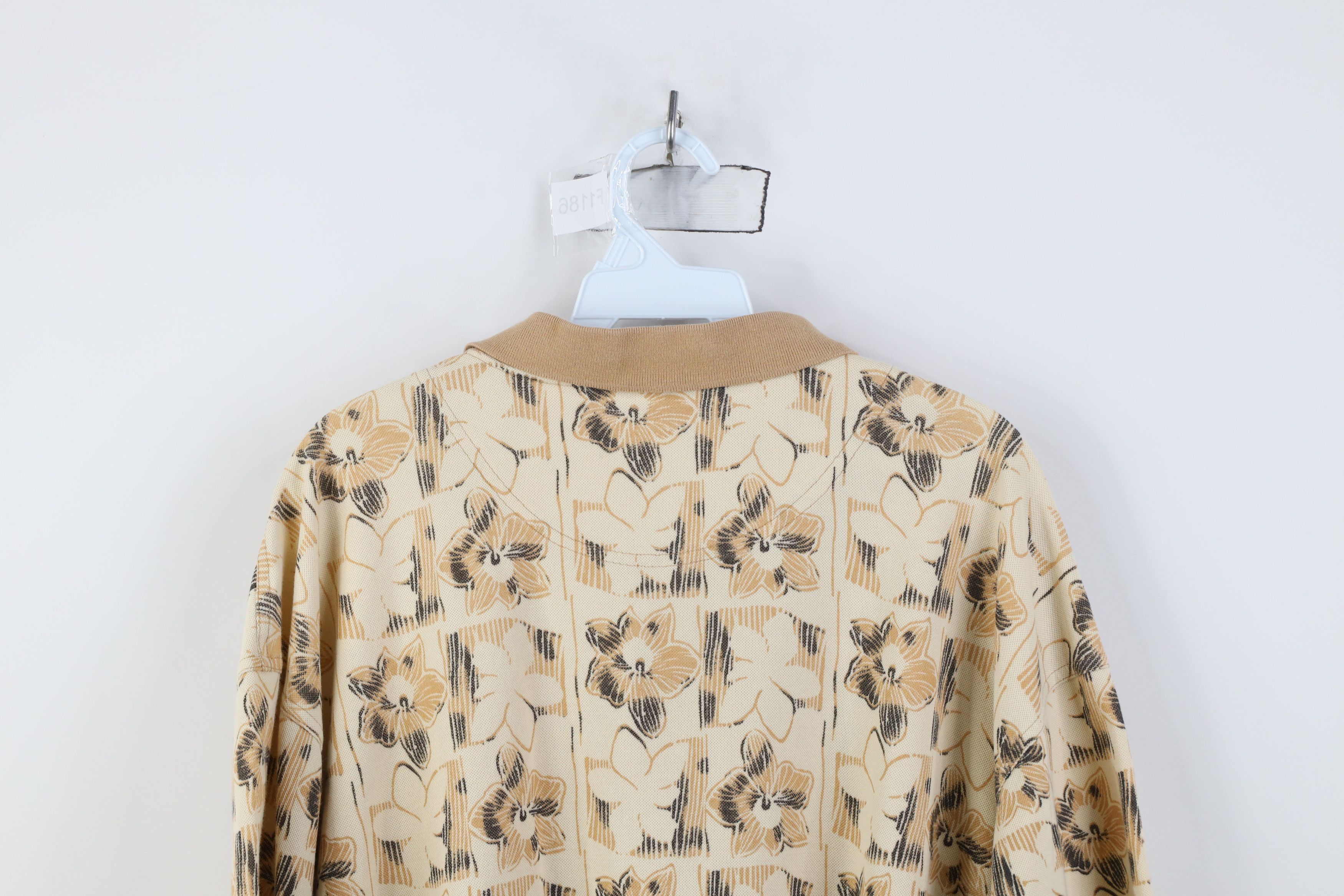 Vintage Vintage 90s Streetwear Hawaiian Golf Polo Shirt Beige Size US XXL / EU 58 / 5 - 10 Thumbnail