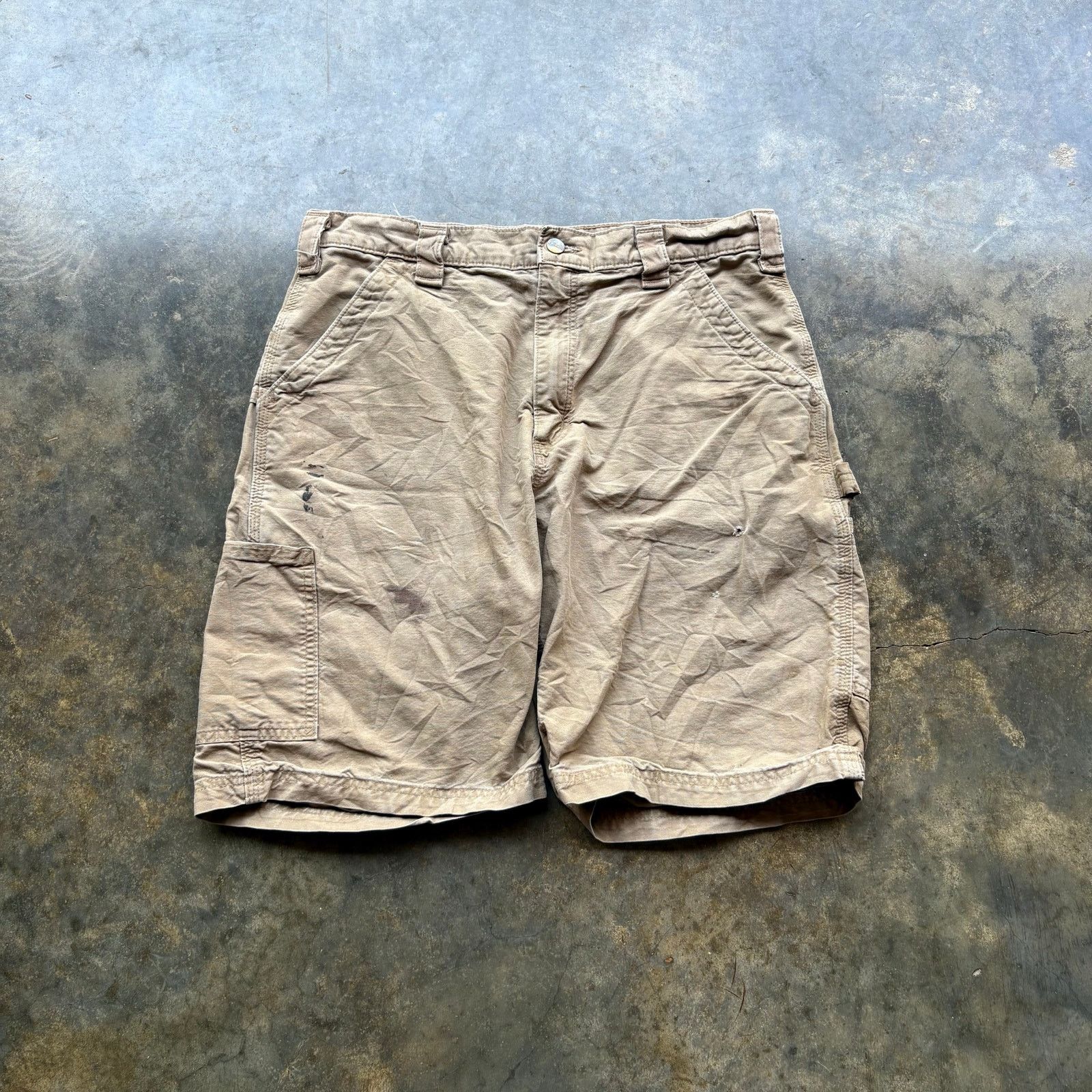 Carhartt Vintage Distressed Y2K Carhartt Work Shorts Size US 34 / EU 50 - 2 Thumbnail