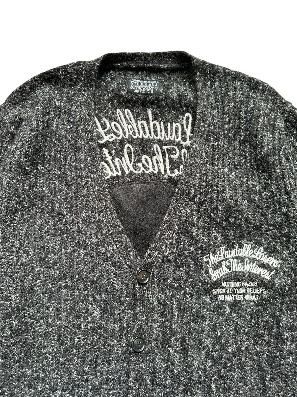 If Six Was Nine Stooges & Co Wool Knit Cardigan Size US M / EU 48-50 / 2 - 9 Thumbnail
