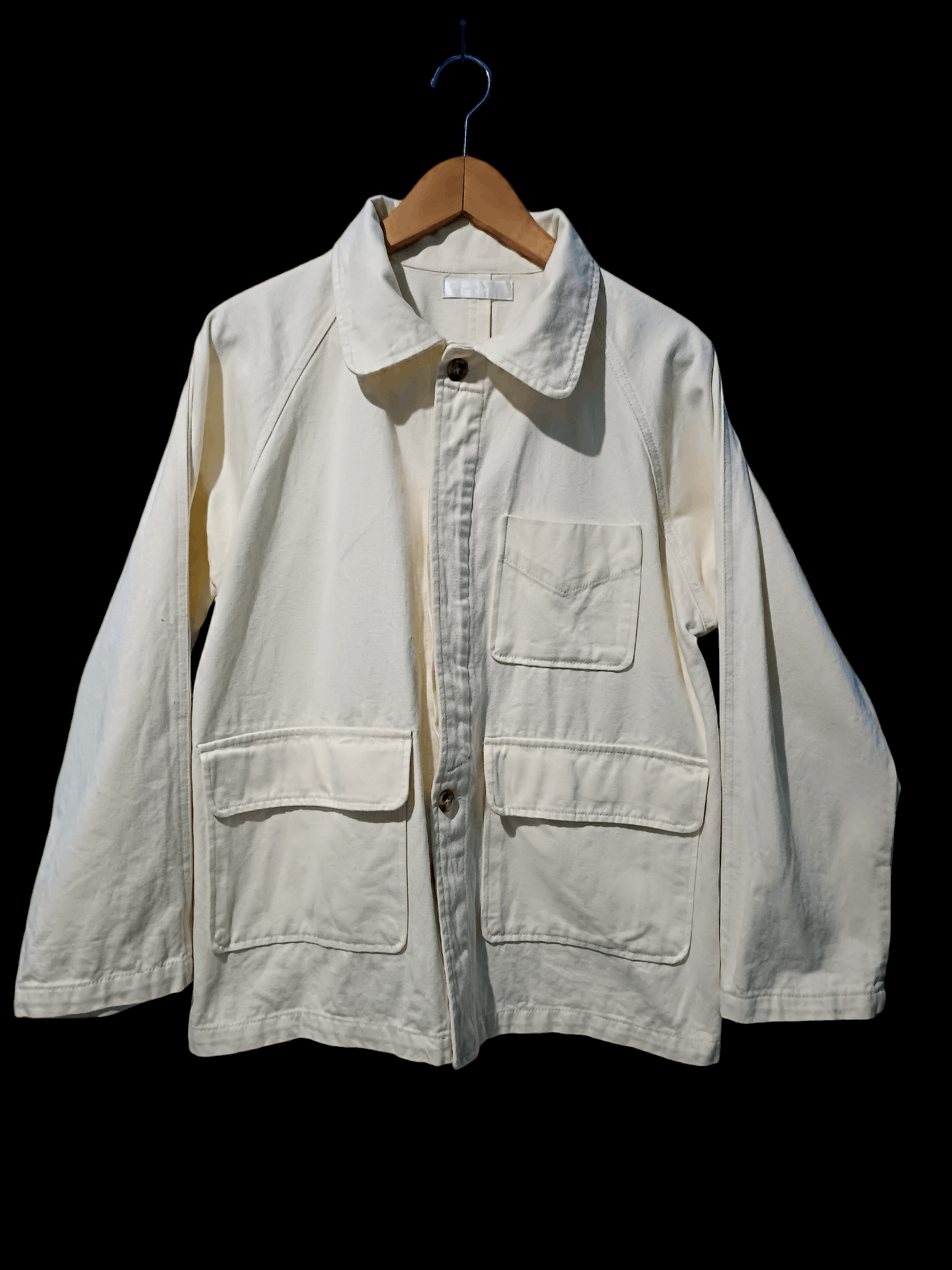 Japanese Brand Men's Utility Chore Jacket One Back Pocket Size US L / EU 52-54 / 3 - 1 Thumbnail