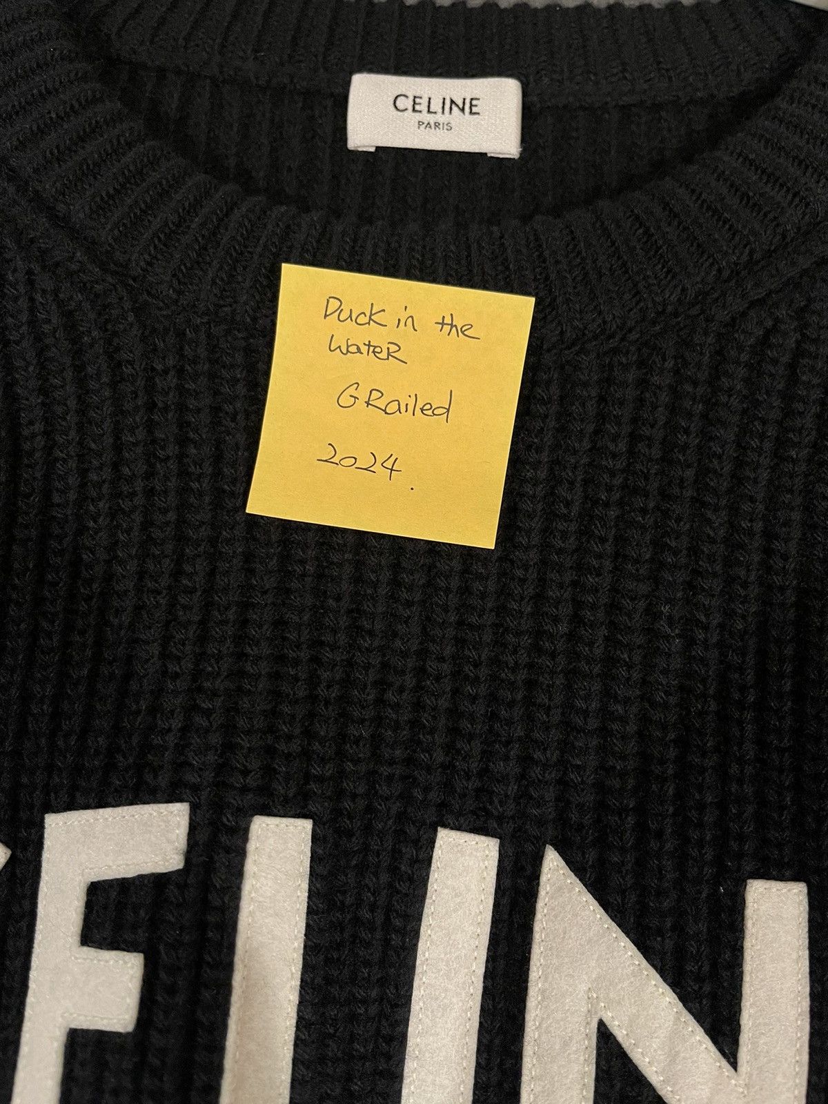 Celine celine oversized sweater in ribbed wool | Grailed