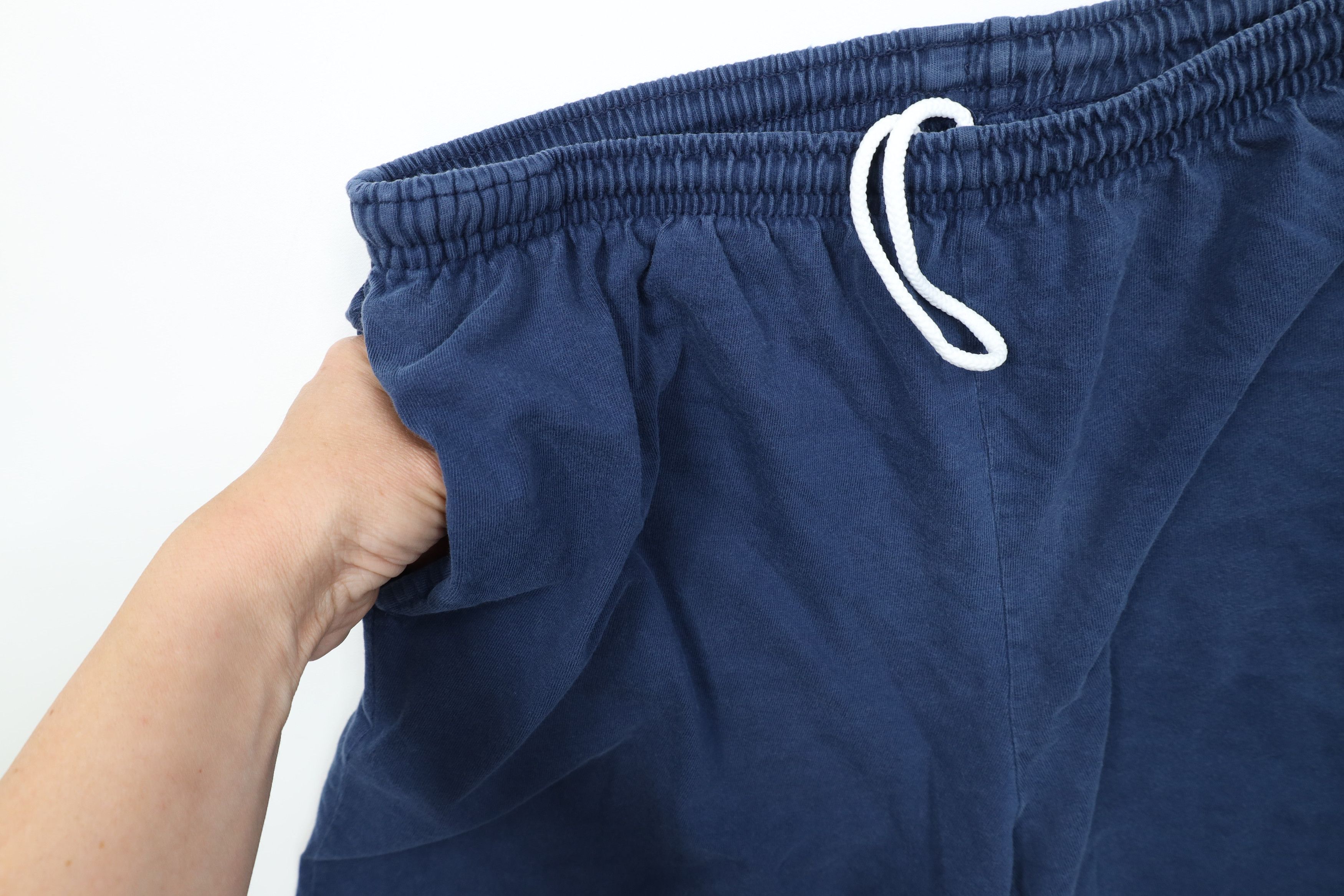Vintage Vintage 90s Streetwear Above Knee Cotton Shorts Navy Blue Size US 34 / EU 50 - 5 Thumbnail