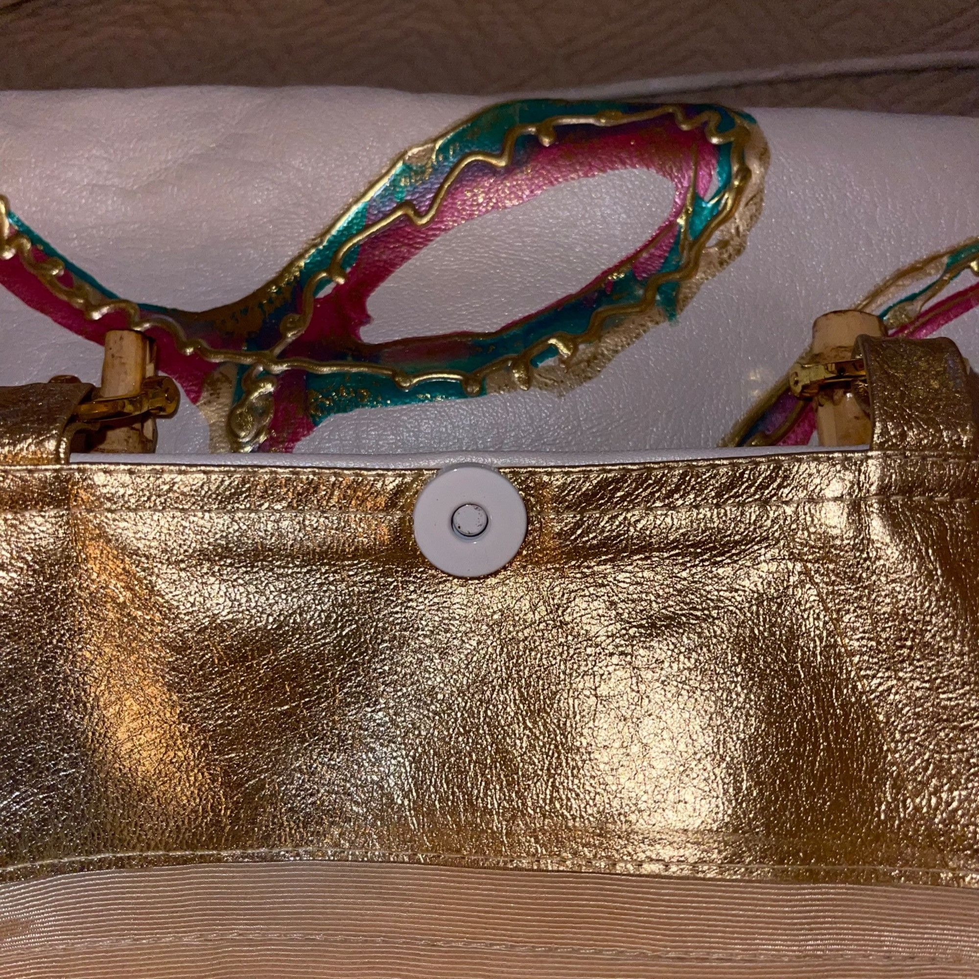 Vintage Terry Toni Vintage Womens Tote Bag White Size ONE SIZE - 5 Thumbnail