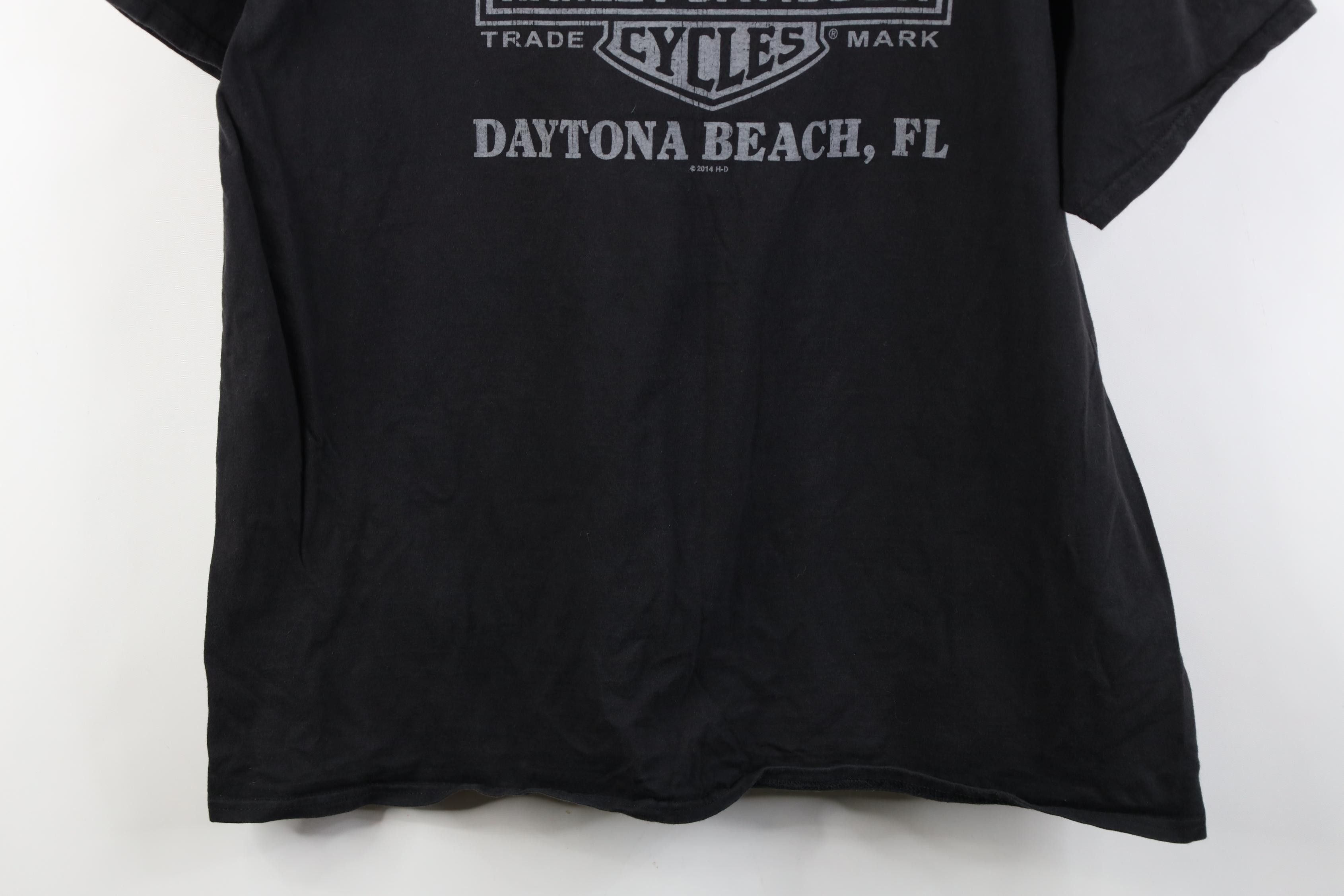 Harley Davidson Vintage Y2K Harley Davidson Big Logo Skull T-Shirt Black Size US XL / EU 56 / 4 - 17 Thumbnail