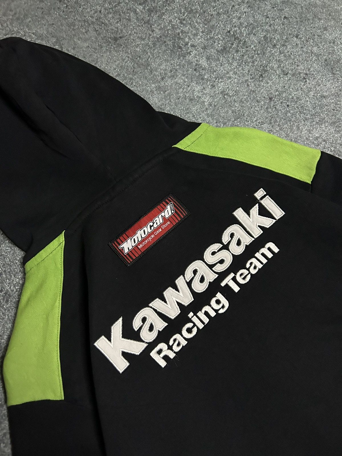 Vintage MOTO ZIP HOODIE KAWASAKI Size US L / EU 52-54 / 3 - 4 Thumbnail