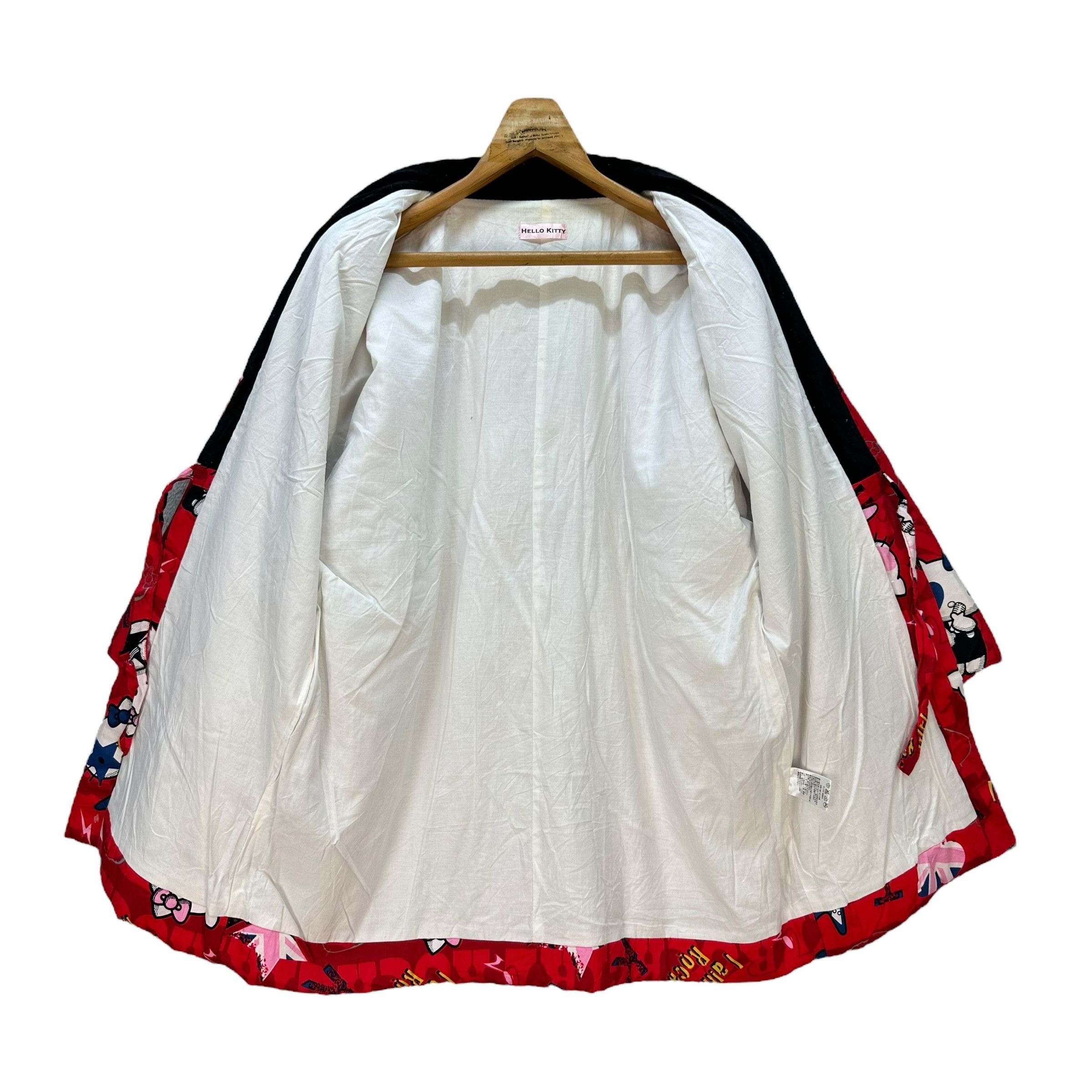 Japanese Brand HELLO KITTY ROCK GIRL FULLPRINT RED KIMONO JACKET #9119-58 Size L / US 10 / IT 46 - 6 Thumbnail