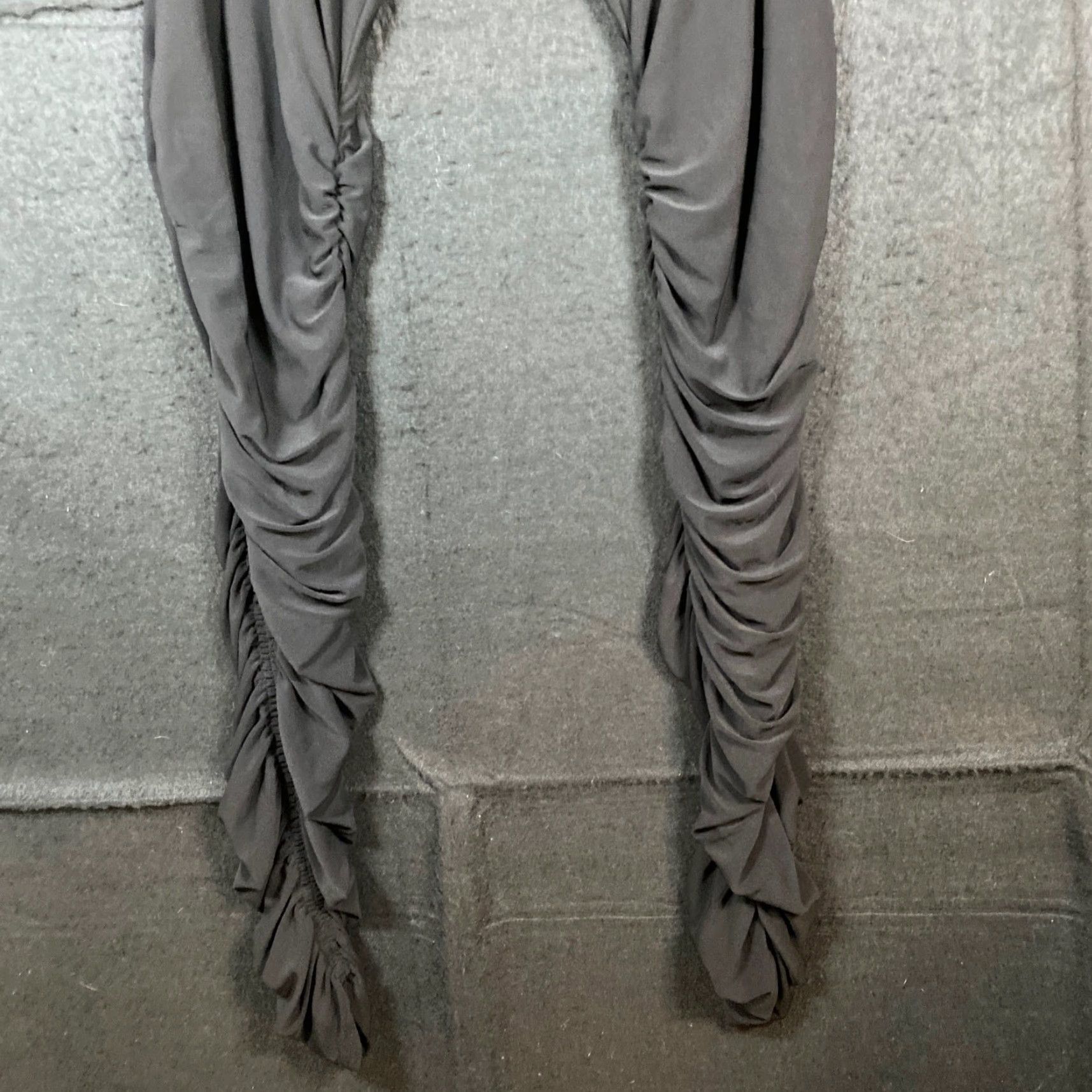 Marcs M by Marc Bouwer Womens Pants Black Pull On Runched Leggings Stretch Large Size 26" / US 2 / IT 38 - 3 Thumbnail