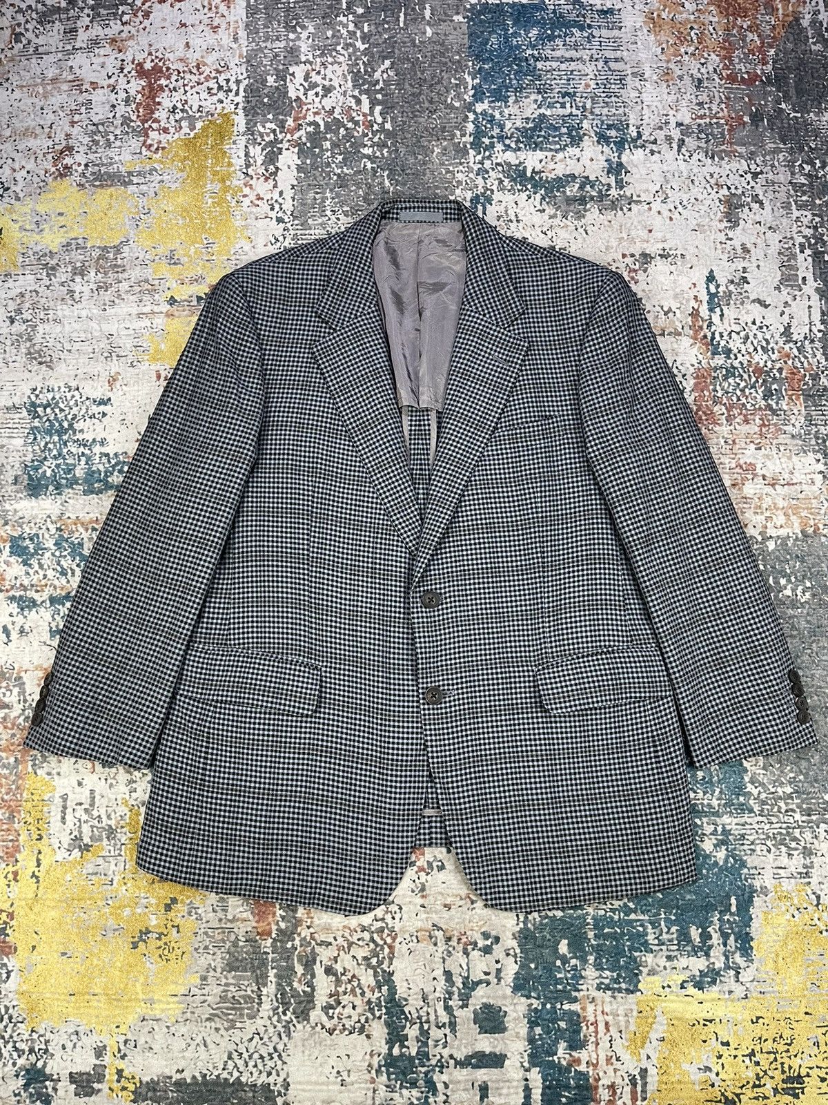 Burberry Burberry London Checked Plaid Silky Wool Blazer Size US M / EU 48-50 / 2 - 1 Thumbnail