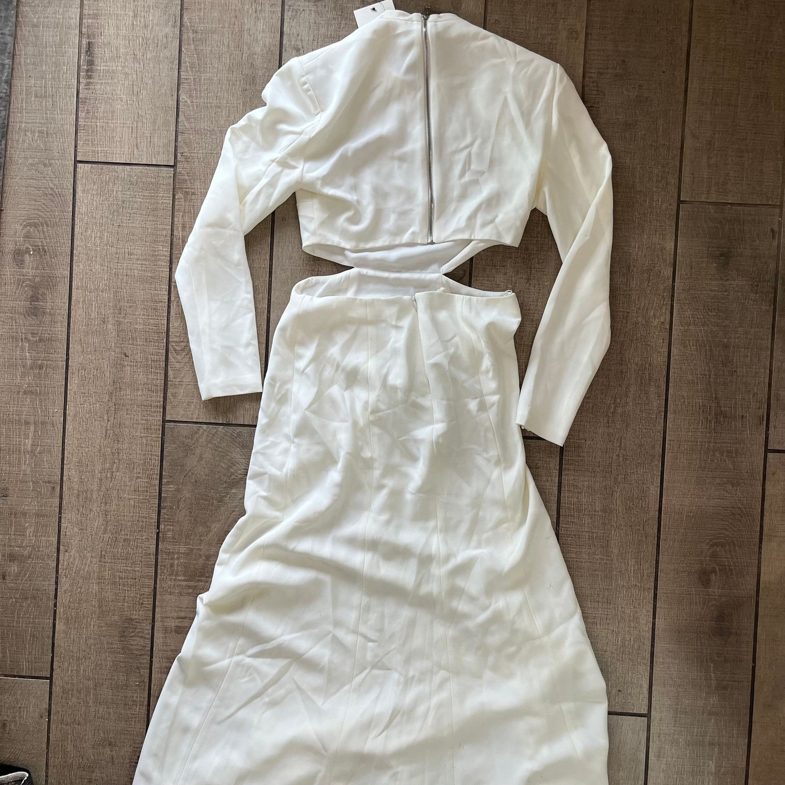 A.L.C. NEW A.L.C. Women’s White/Ivory Cutout Dress Size 2 NWT Gown Size XS / US 0-2 / IT 36-38 - 3 Thumbnail