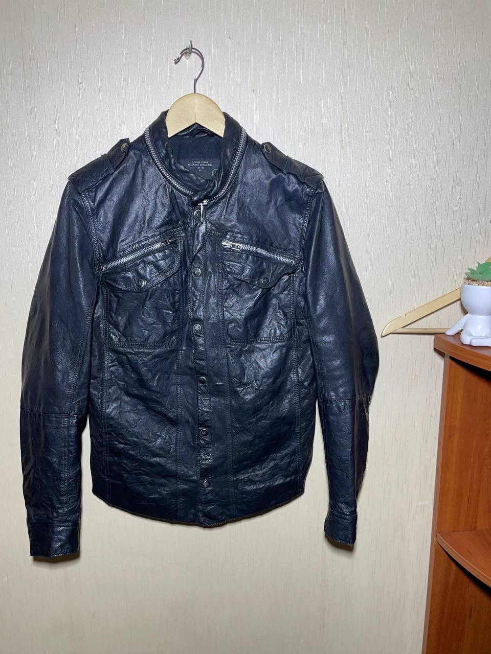 Allsaints × Vintage Allsaints Vintage Biker Leather Jacket Size US M / EU 48-50 / 2 - 1 Thumbnail