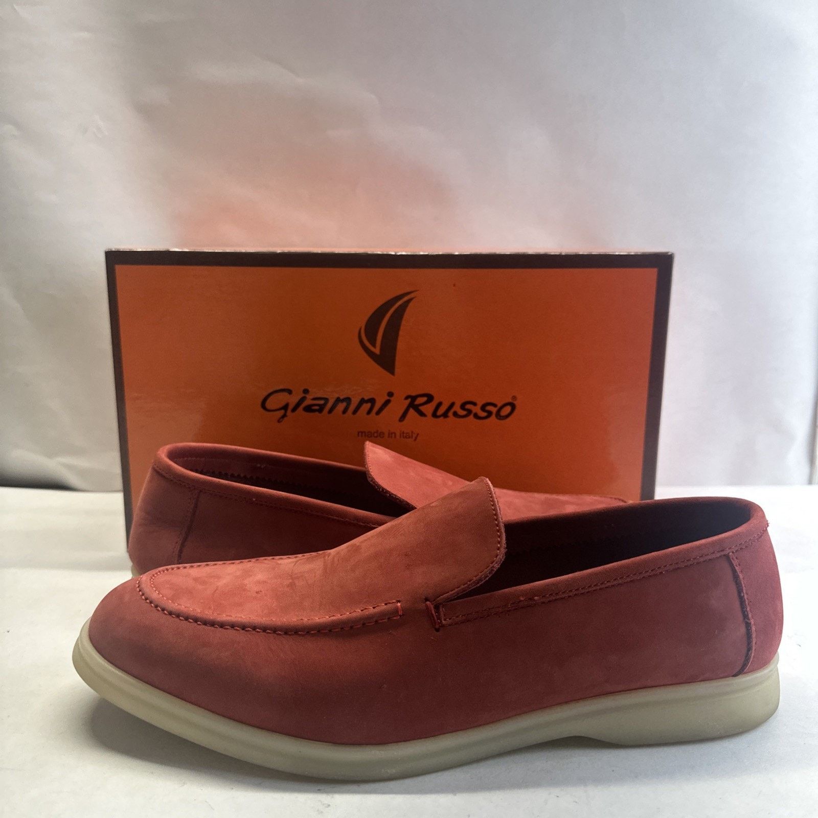 & Other Stories Men's Gianni Russo maroon Leather loafers Size 44 US 11 I Size US 11 / EU 44 - 1 Thumbnail