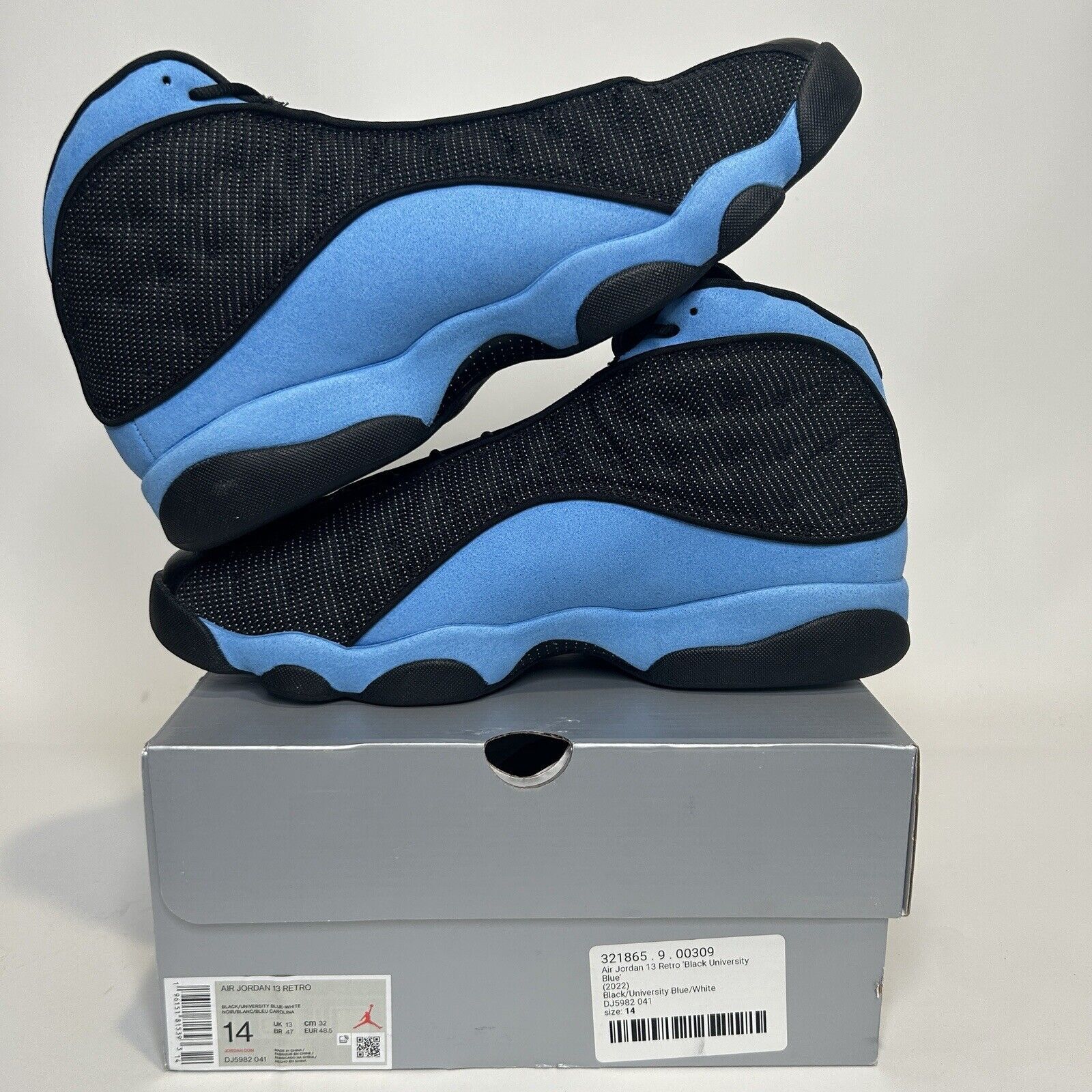 Nike Nike Air Jordan 13 Retro OG “Black University Blue/UNC” 2024 Size US 14 / EU 47 - 3 Thumbnail