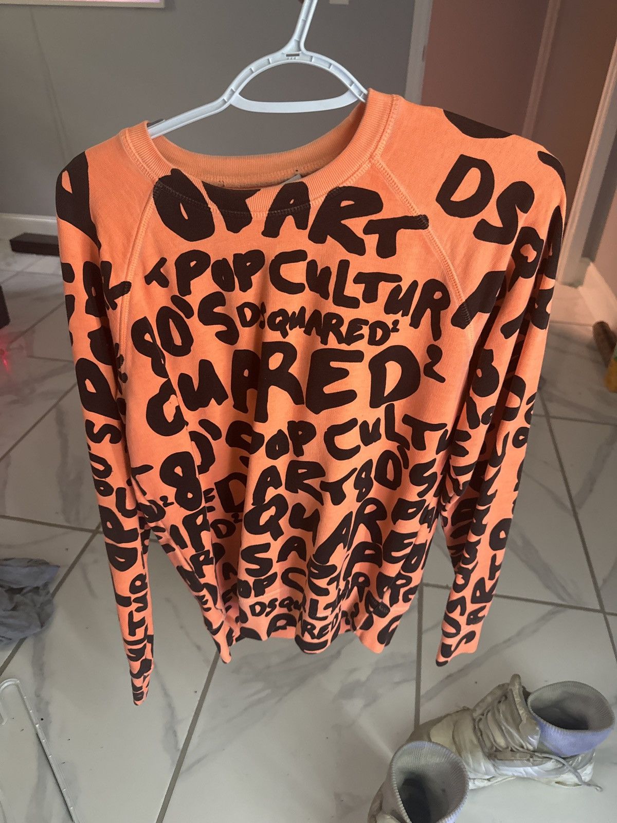 Dsquared2 Dsquared Pop Culture Orange Crewneck Size US M / EU 48-50 / 2 - 1 Thumbnail