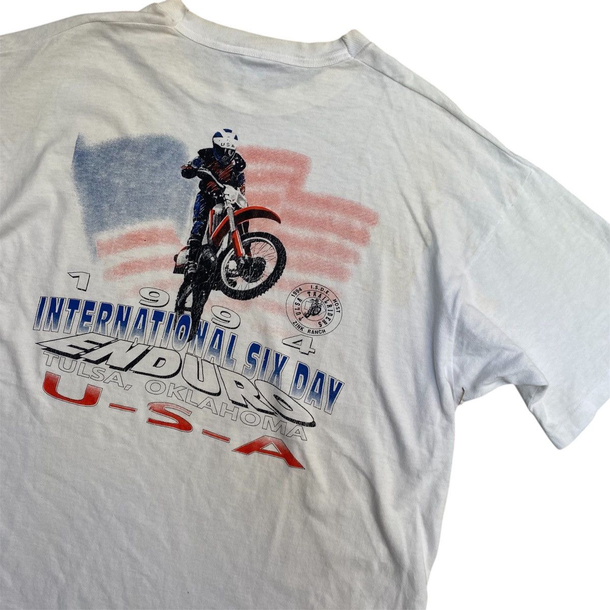 Fruit Of The Loom 90s internasional six say Enduro Tulsa , Oklahoma fotl Size US XL / EU 56 / 4 - 3 Thumbnail
