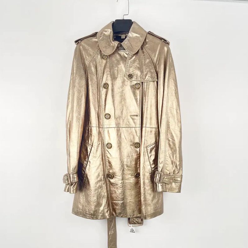 Burberry Burberry Gold Spring Autumn Trench Coat Size S / US 4 / IT 40 - 1 Thumbnail