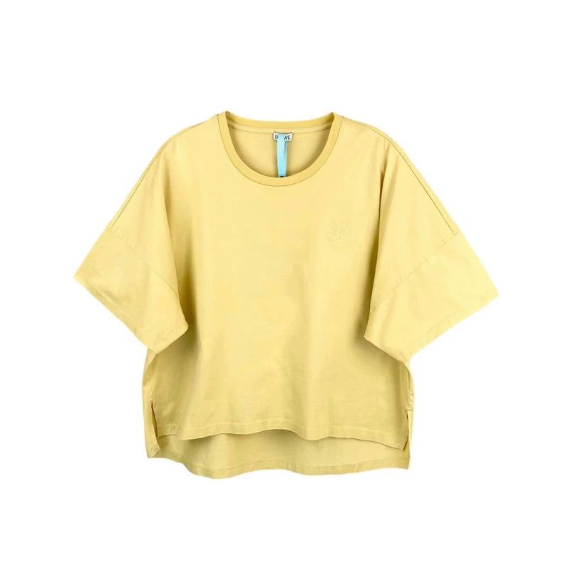 Loewe LOEWE Yellow embroidered logo round neck short sleeve Size S / US 4 / IT 40 - 1 Thumbnail