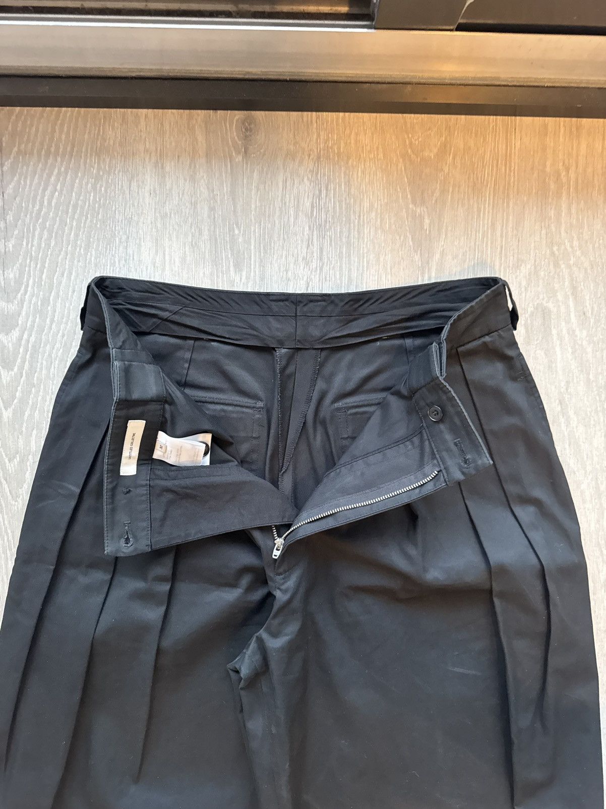 Other Untitled Collective Black 3 Pleat Trousers Size US 32 / EU 48 - 2 Thumbnail