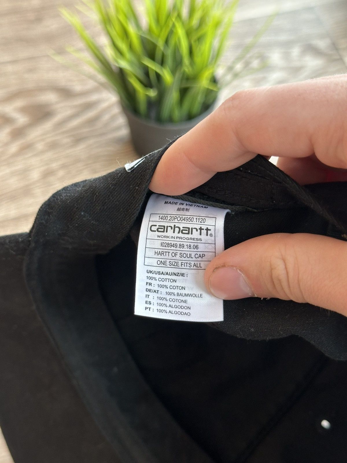 Carhartt 🔥 Carhartt Hartt Of Soul Vintage Logo Black Cap Hat USA Size ONE SIZE - 5 Thumbnail