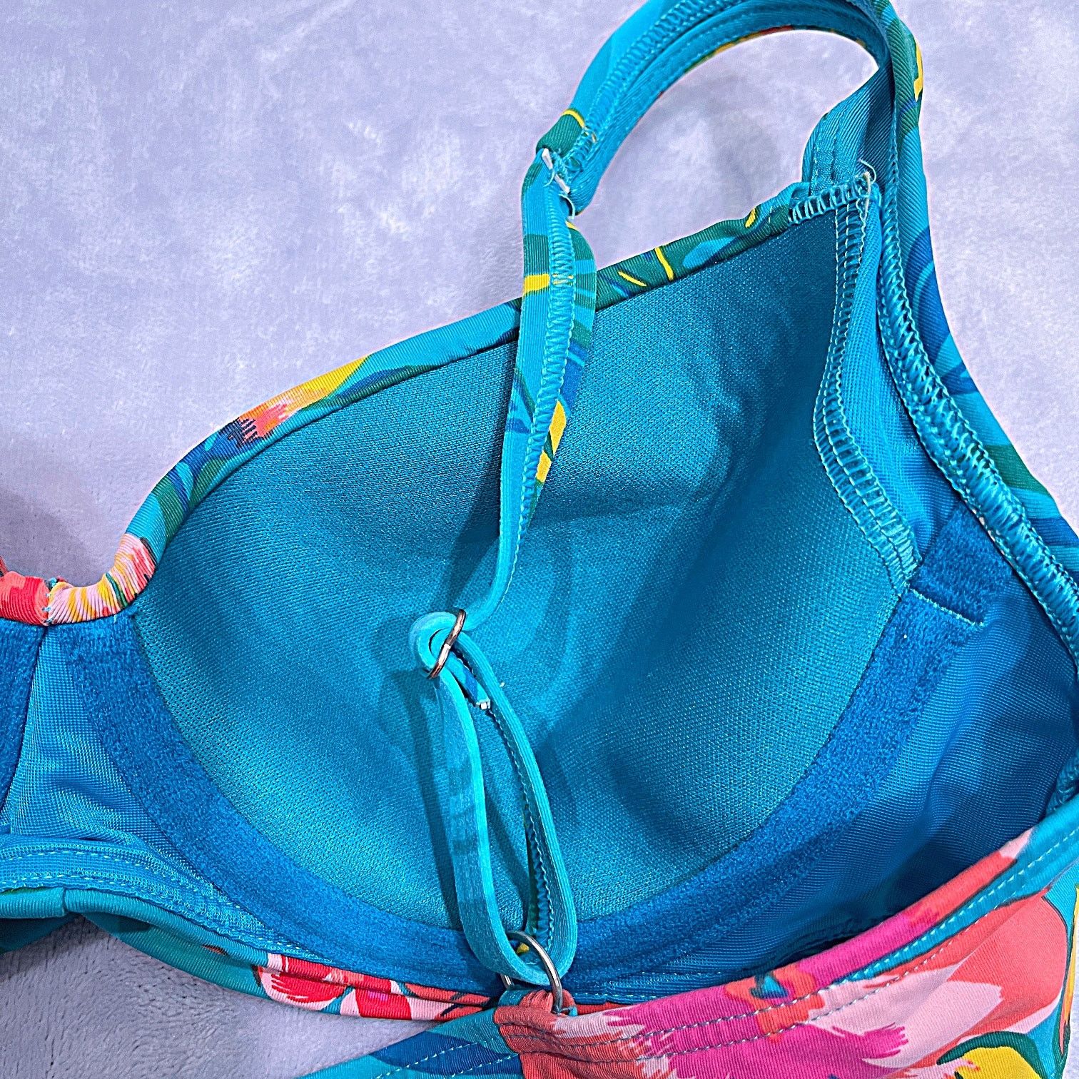 Lands' End LANDS END Swim Floral Twist Bikini Bra Top Womens 4 XS Size XS / US 0-2 / IT 36-38 - 4 Thumbnail