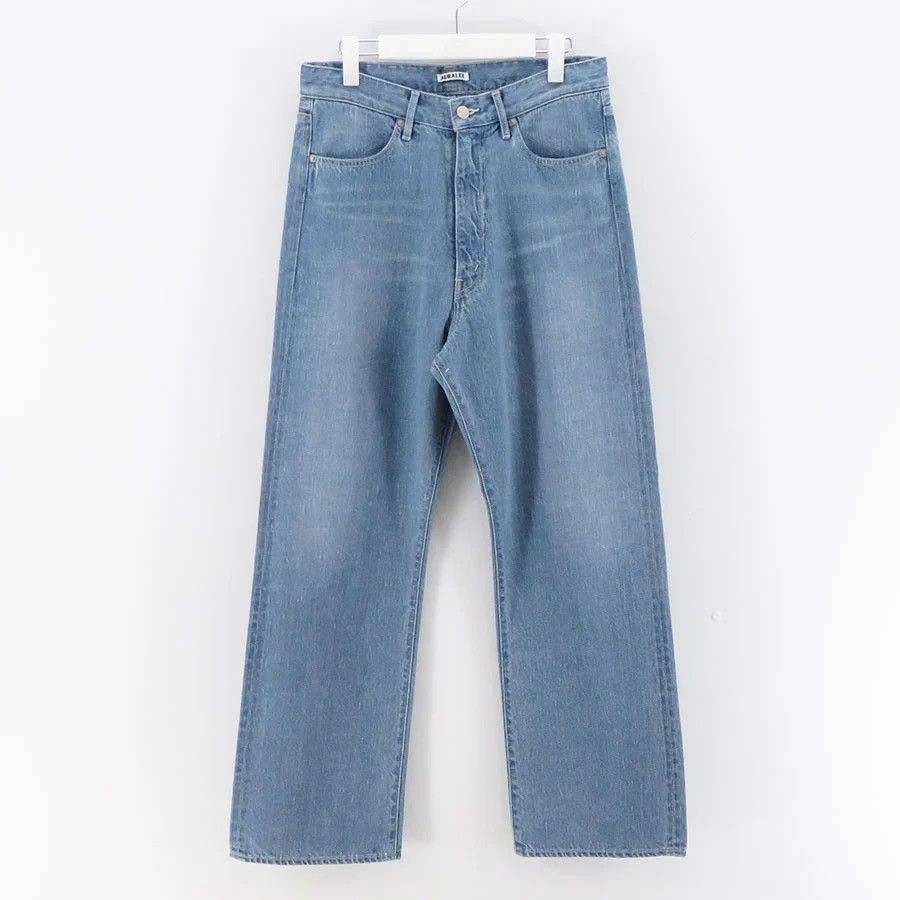 Auralee SS24 SELVEDGE FADED LIGHT DENIM PANTS INDIGO size 5 | Grailed