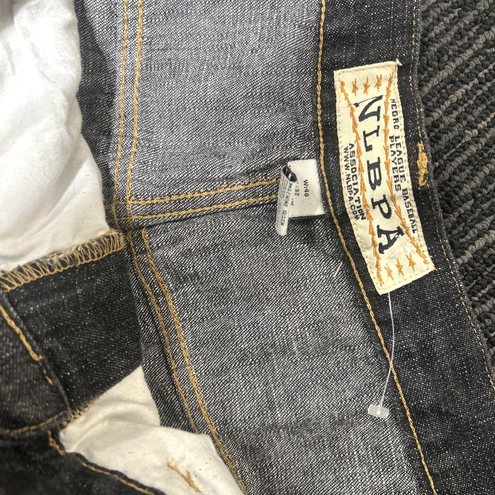 Vintage NLBPA Negro League Baseball Players Jeans Mens 40x32 Blue 100% Cotton Denim Relaxed Baggy Logos Patches Vintage-No N/A Size US 40 / EU 56 - 6 Thumbnail