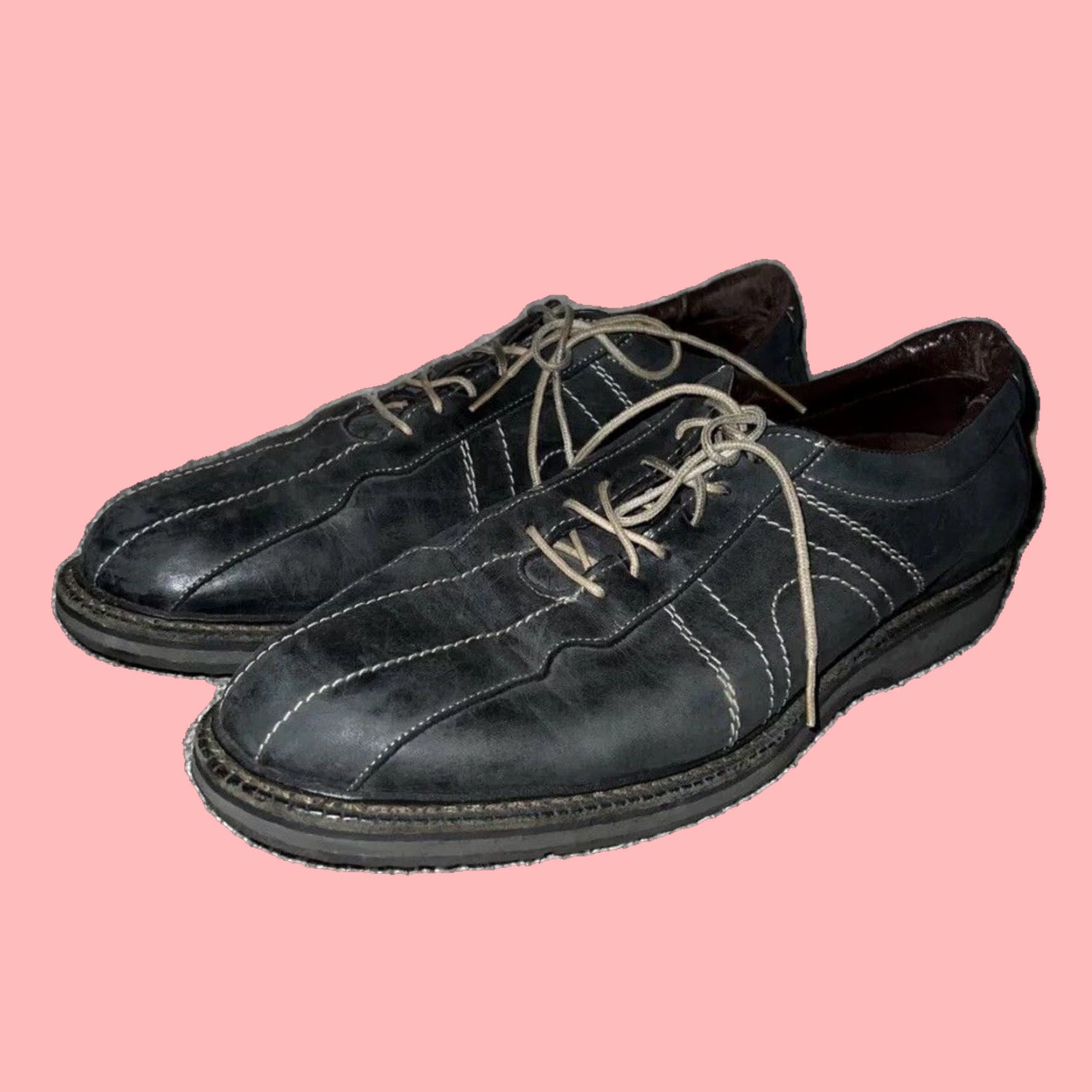 Vintage Allen Edmonds Gray Oxford Dress Shoes Mens Size 12 Leather in Grey