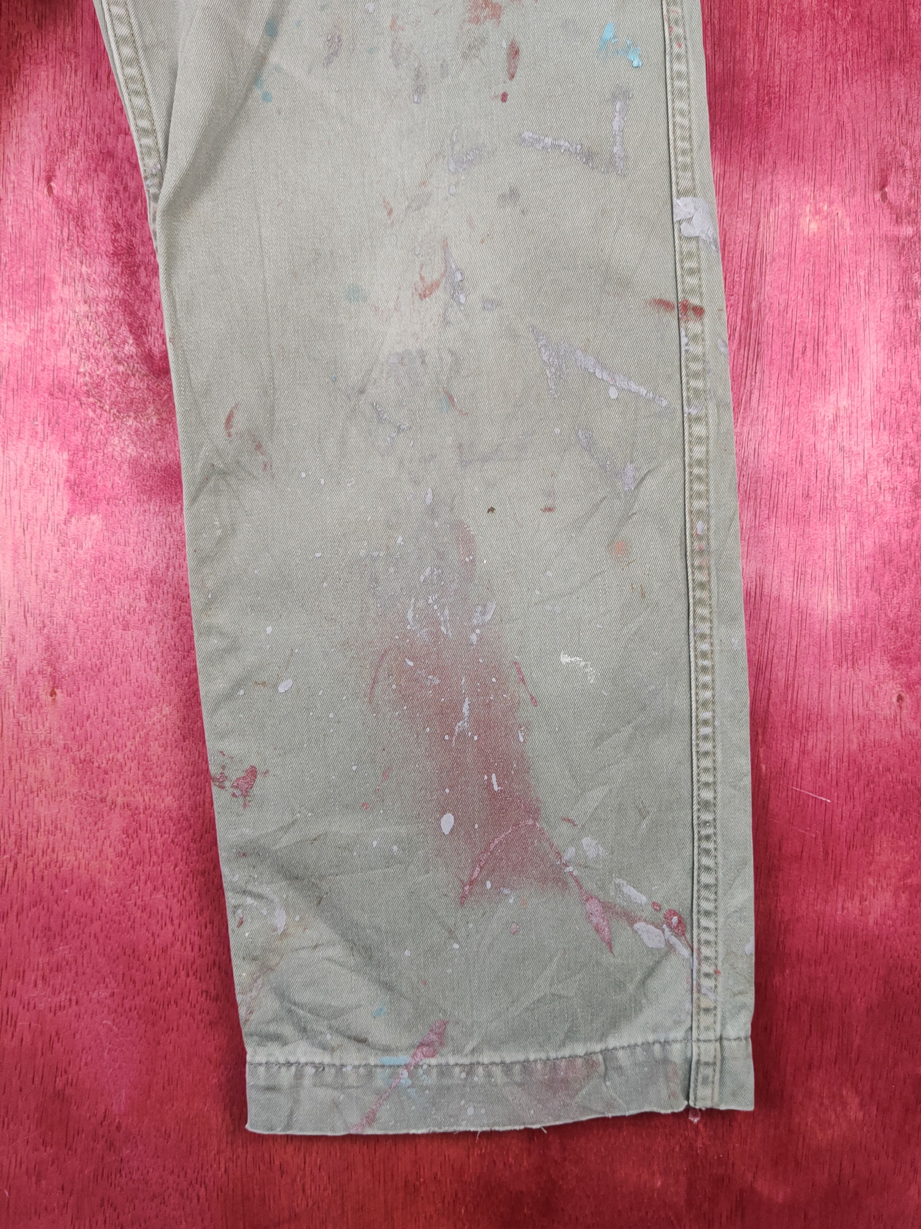Japanese Brand × Uniqlo Uniqlo Green Faded Multipocket Casual Pants #S1443 Size US 32 / EU 48 - 6 Thumbnail