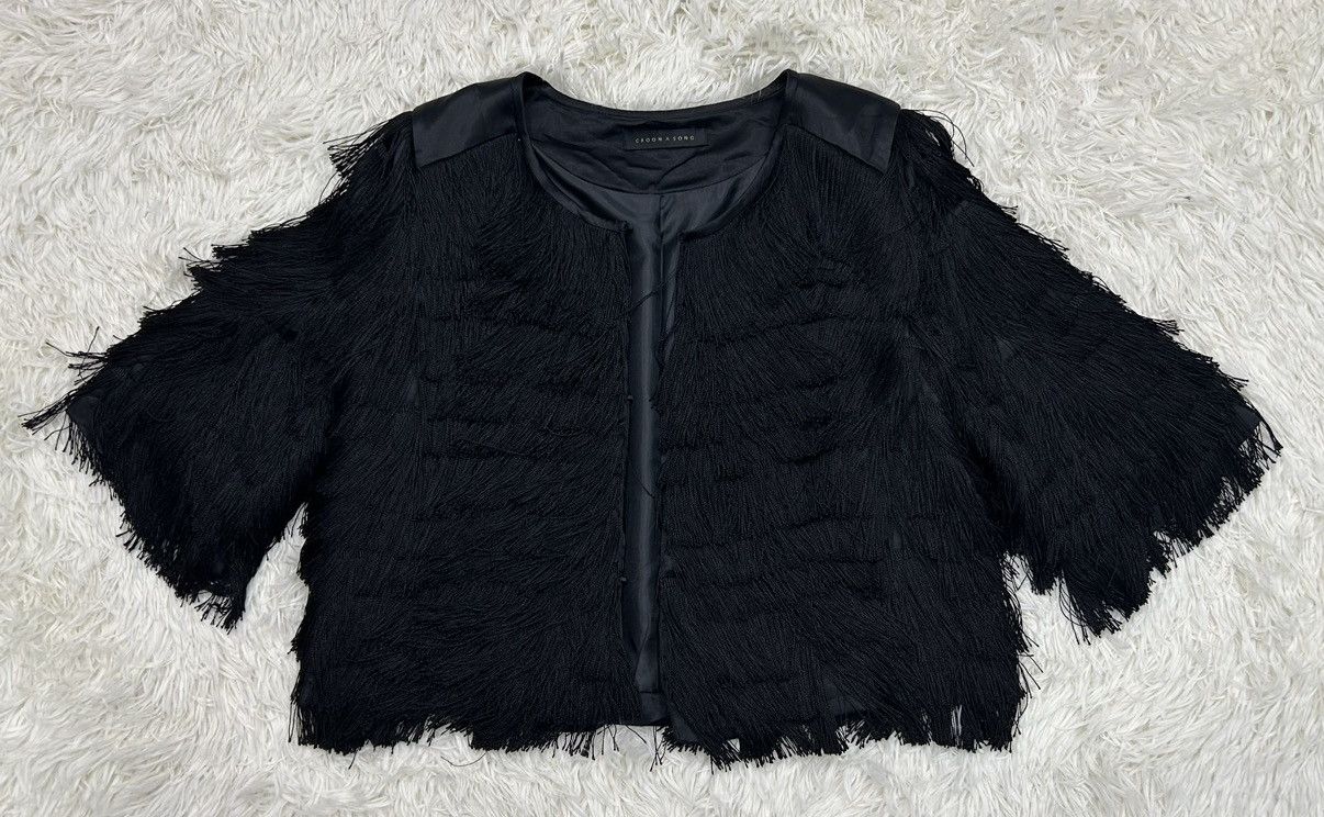Japanese Brand Japanese Brand Croon a Song Crop Top Rayon Jacket Size S / US 4 / IT 40 - 1 Thumbnail