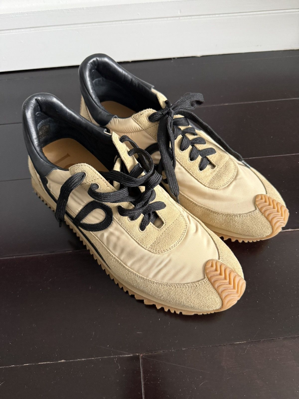 Loewe Loewe Flow Runner — Tan/Beige Nylon & Suede, EU 44 Size US 11 / EU 44 - 1 Thumbnail