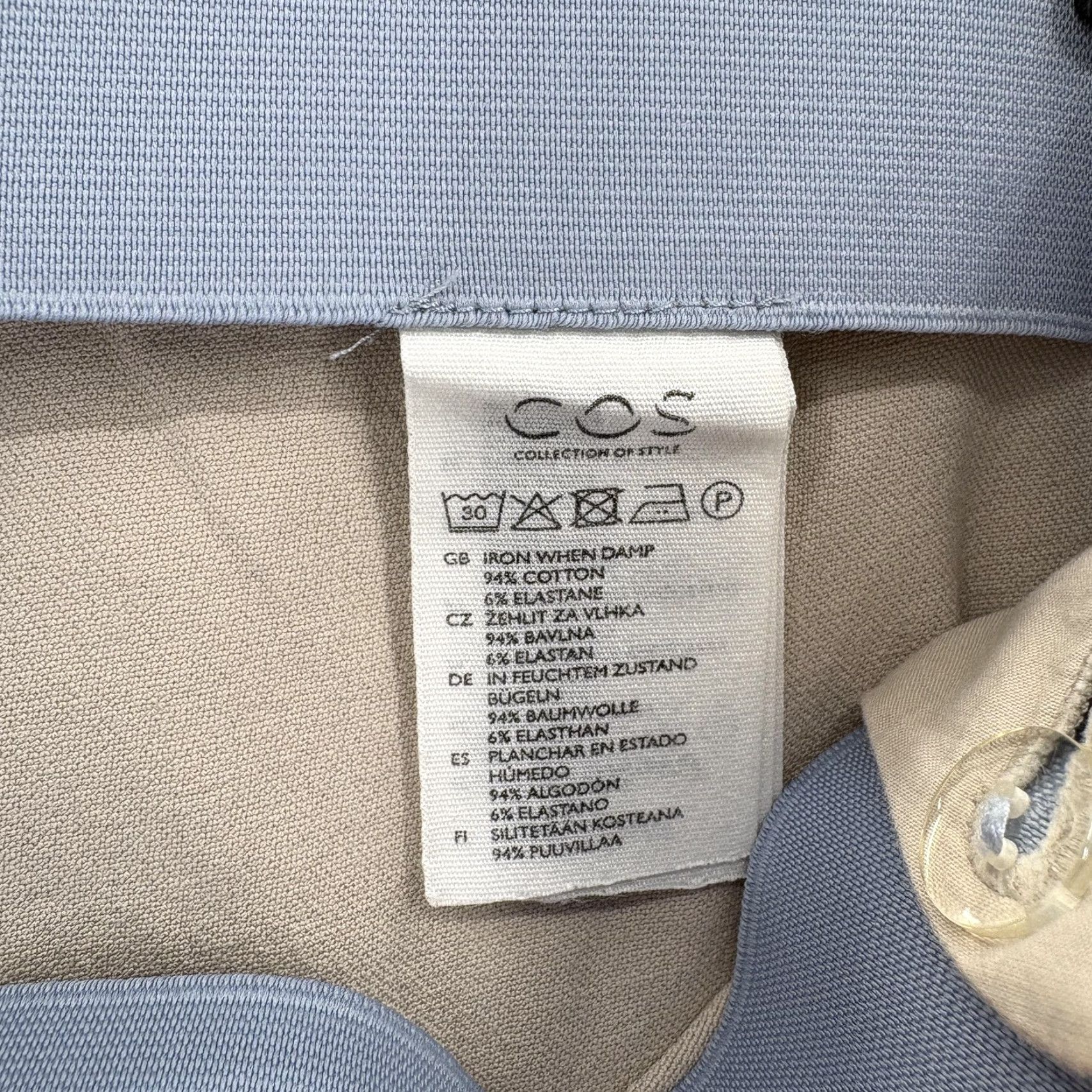 Cos COS Pants Womens 10 Beige Cotton Stretch Slim Side Zip Ankle Trousers Chino Pants Women Slim Ankle Beige Cotton Spandex Workwear 10 Womens Size 32" / US 10 / IT 46 - 5 Thumbnail