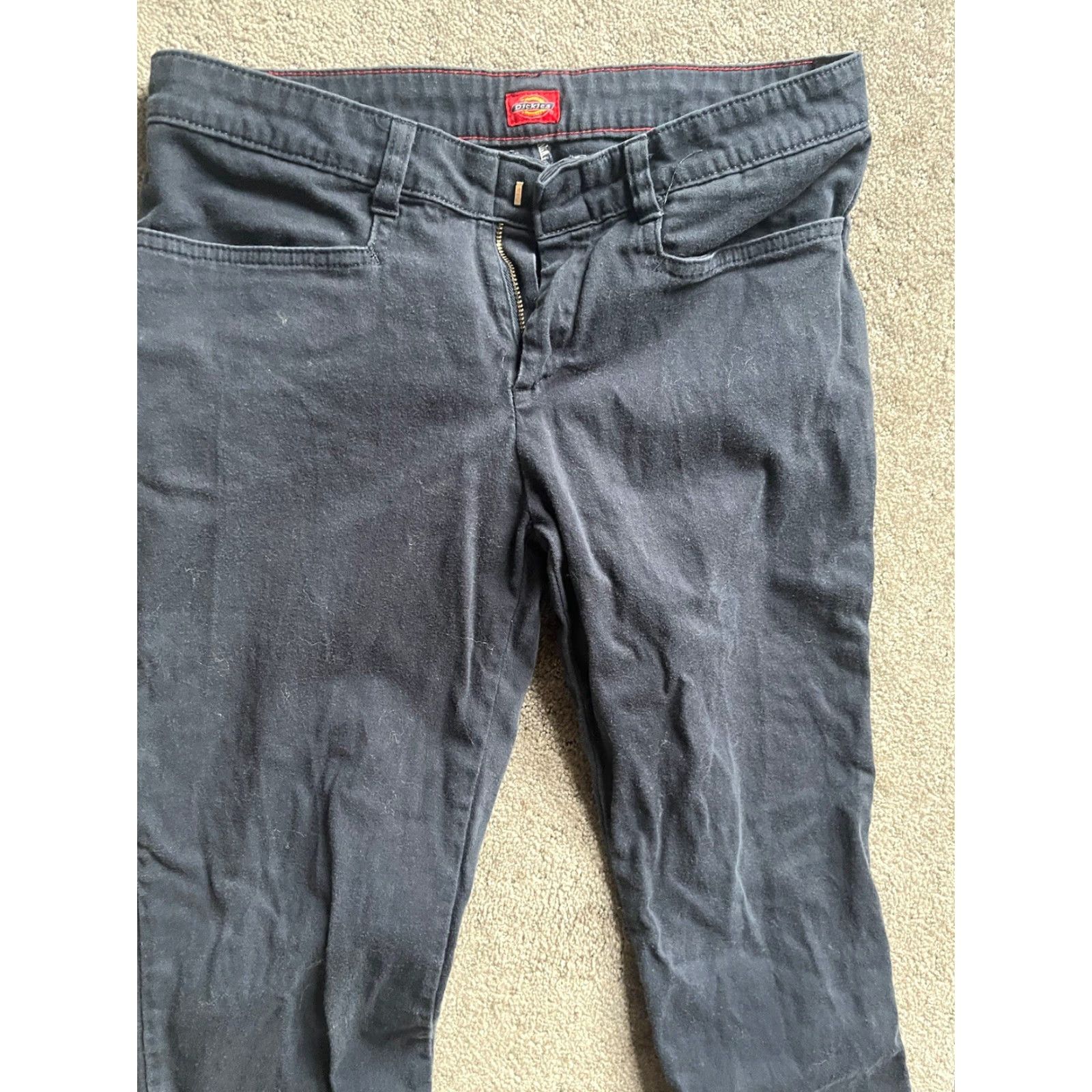 Dickies Dickies Women Pants Skinny Navy Blue Junior Size 7 Regular Solid Womens Size 28" / US 6 / IT 42 - 2 Thumbnail
