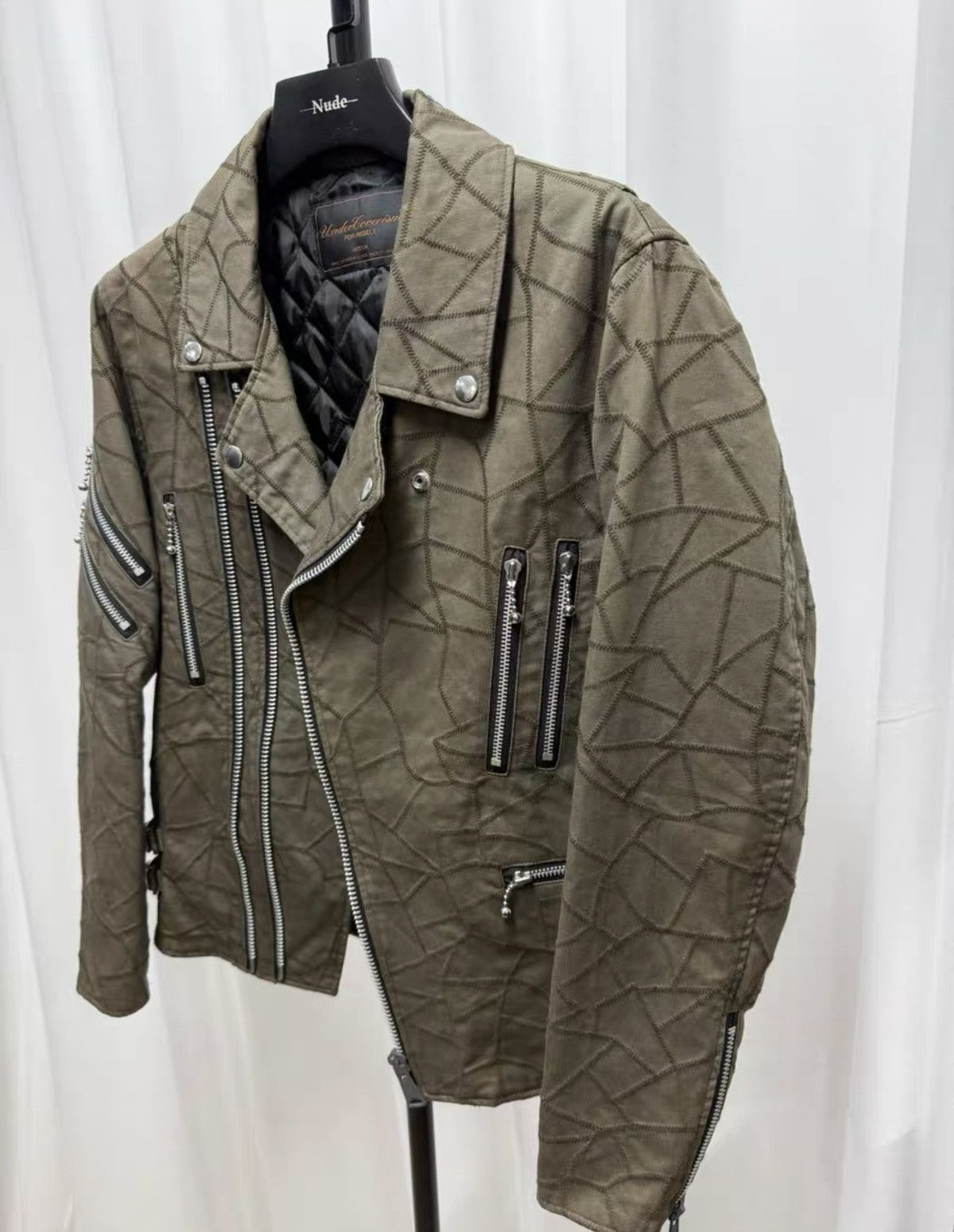 Undercover Undercover Fall/Winter 2003 “SCAB” Stitch-Detail Moto Jacket Size US M / EU 48-50 / 2 - 2 Thumbnail