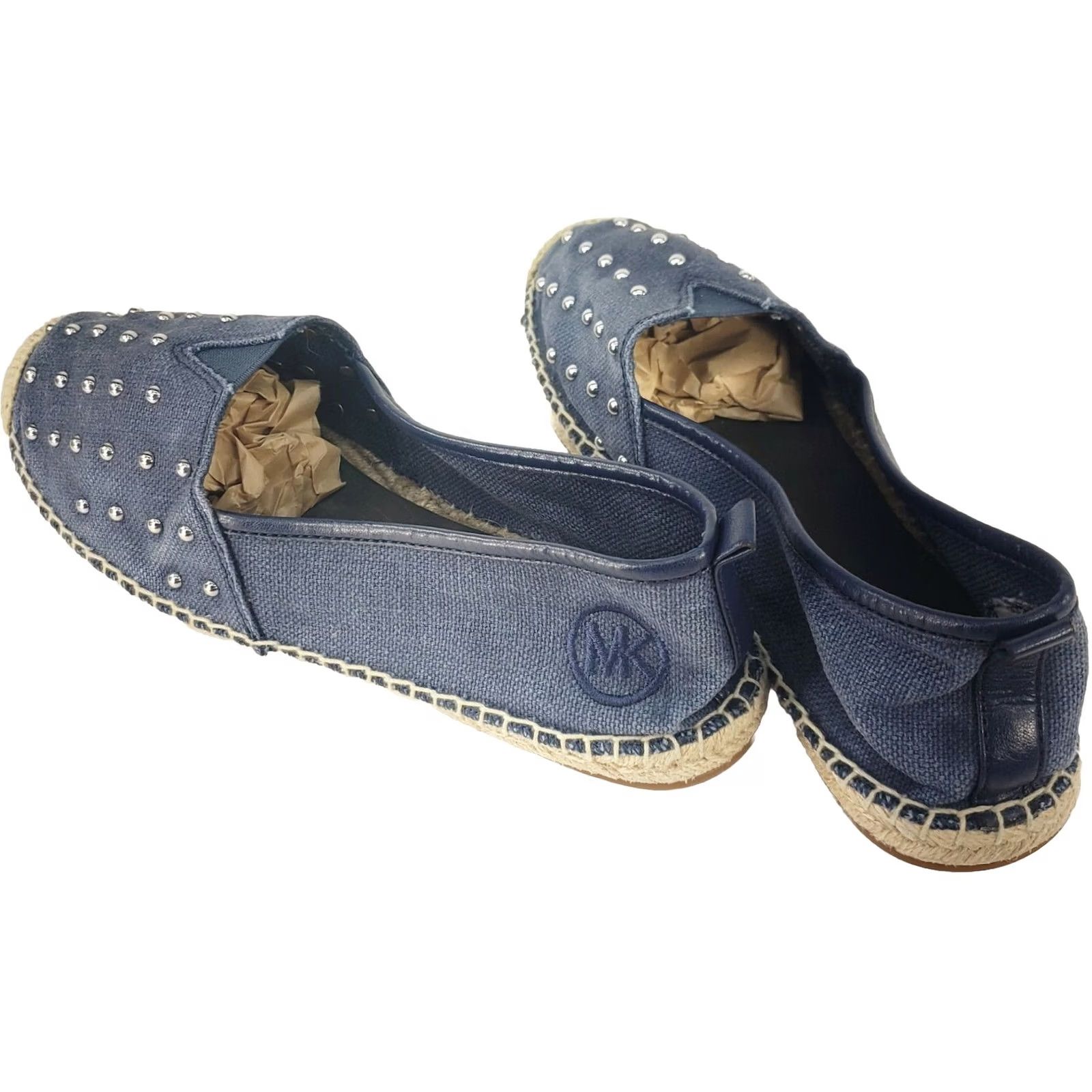 Michael Kors Michael Kors Women's Denim Espadrille Flats 6.5 Blue Denim Studded Flat Womens Size US 7 / IT 37 - 5 Thumbnail