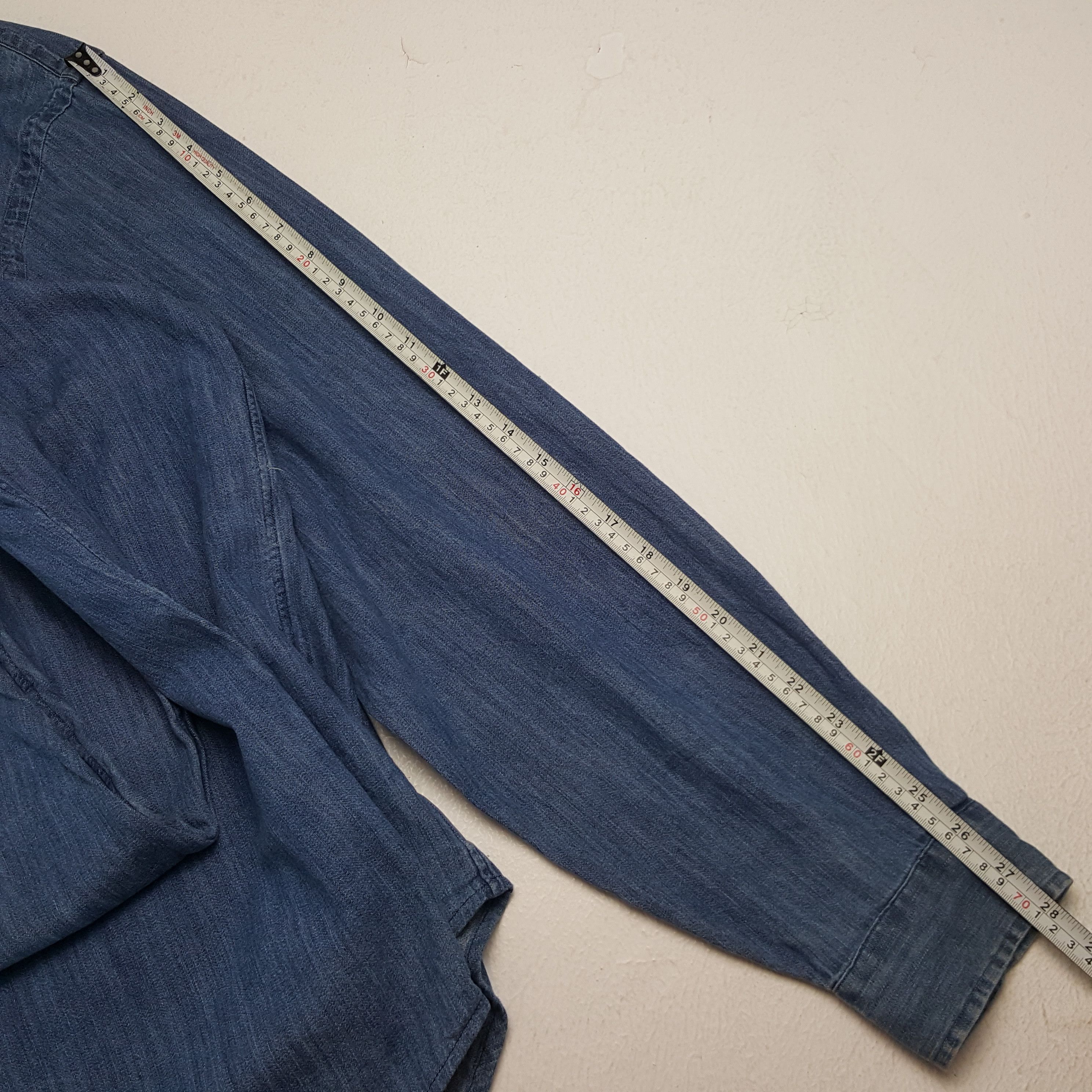 Ralph Lauren × Vintage Vintage Ralph Lauren American Brand Denim Shirt Button Up Size US XXL / EU 58 / 5 - 7 Thumbnail