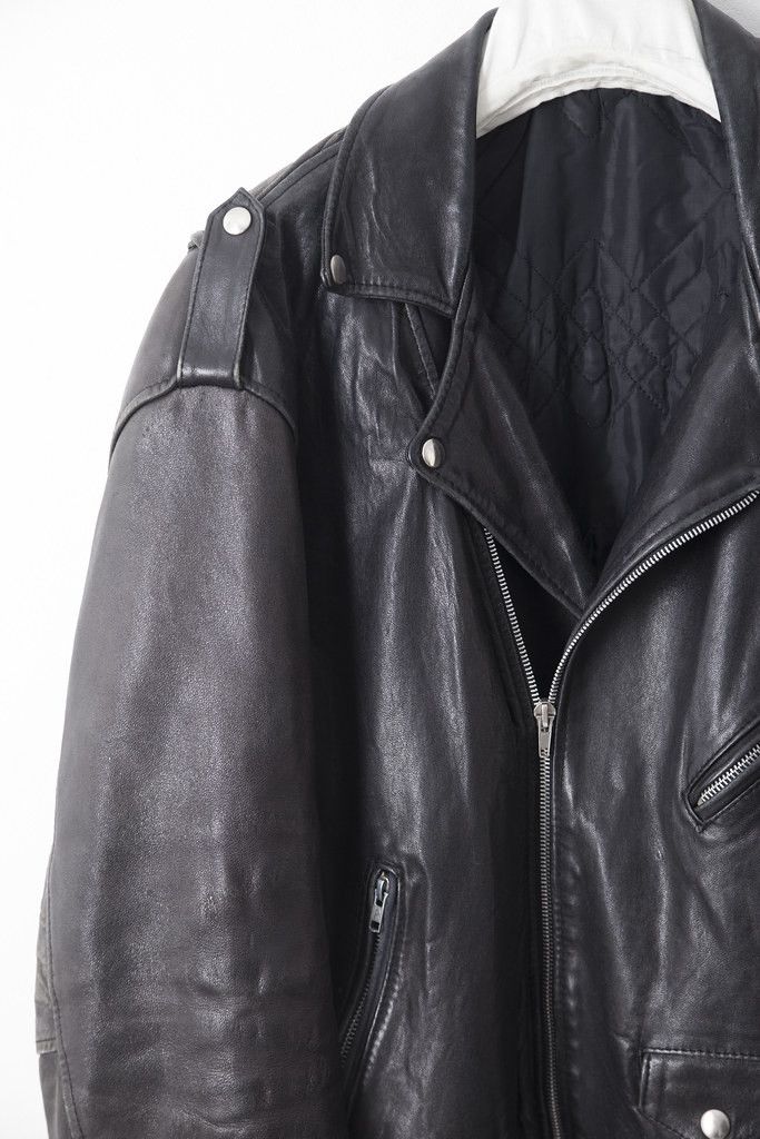 Vintage Vintage black leather perfecto jacket Size US L / EU 52-54 / 3 - 2 Thumbnail