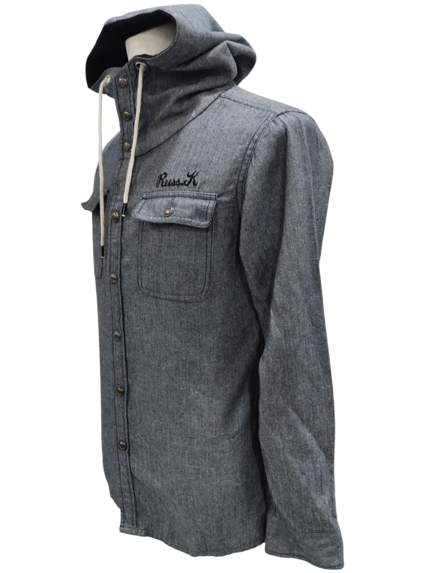 Japanese Brand × Rusty Hoodie Denim Snap button Embroidery Logo Size US M / EU 48-50 / 2 - 3 Thumbnail